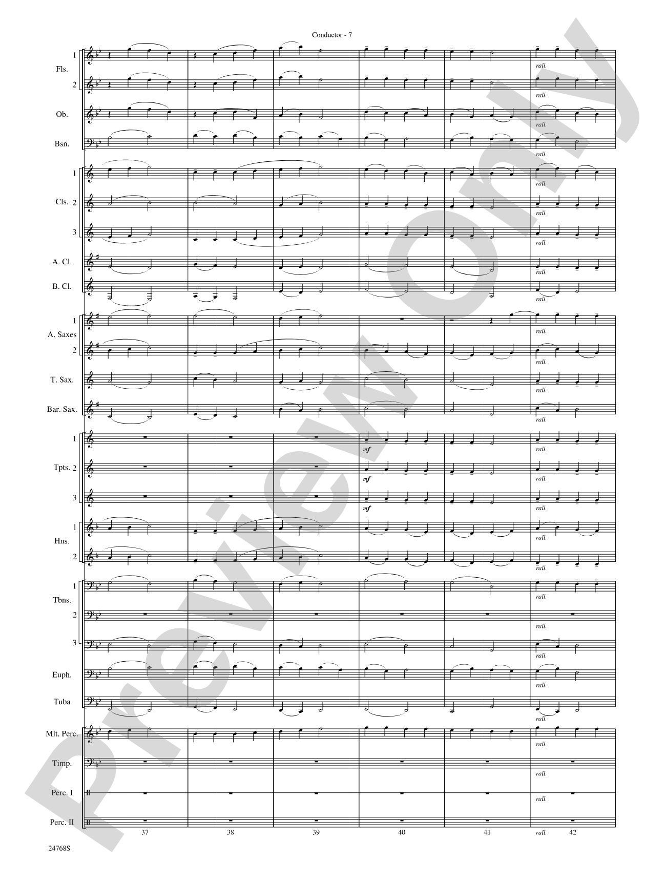 Appalachian Carol: Concert Band Conductor Score & Parts