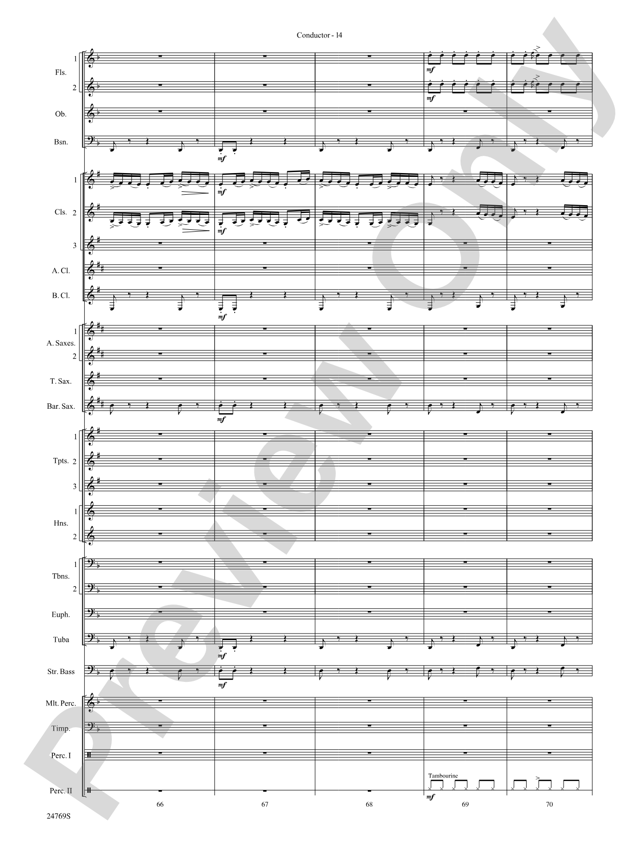 Silver Winds: Concert Band Conductor Score & Parts