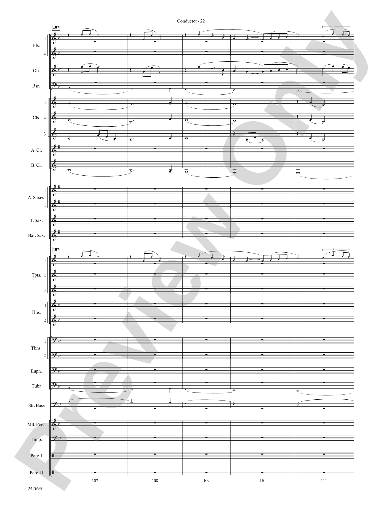 Silver Winds: Concert Band Conductor Score & Parts