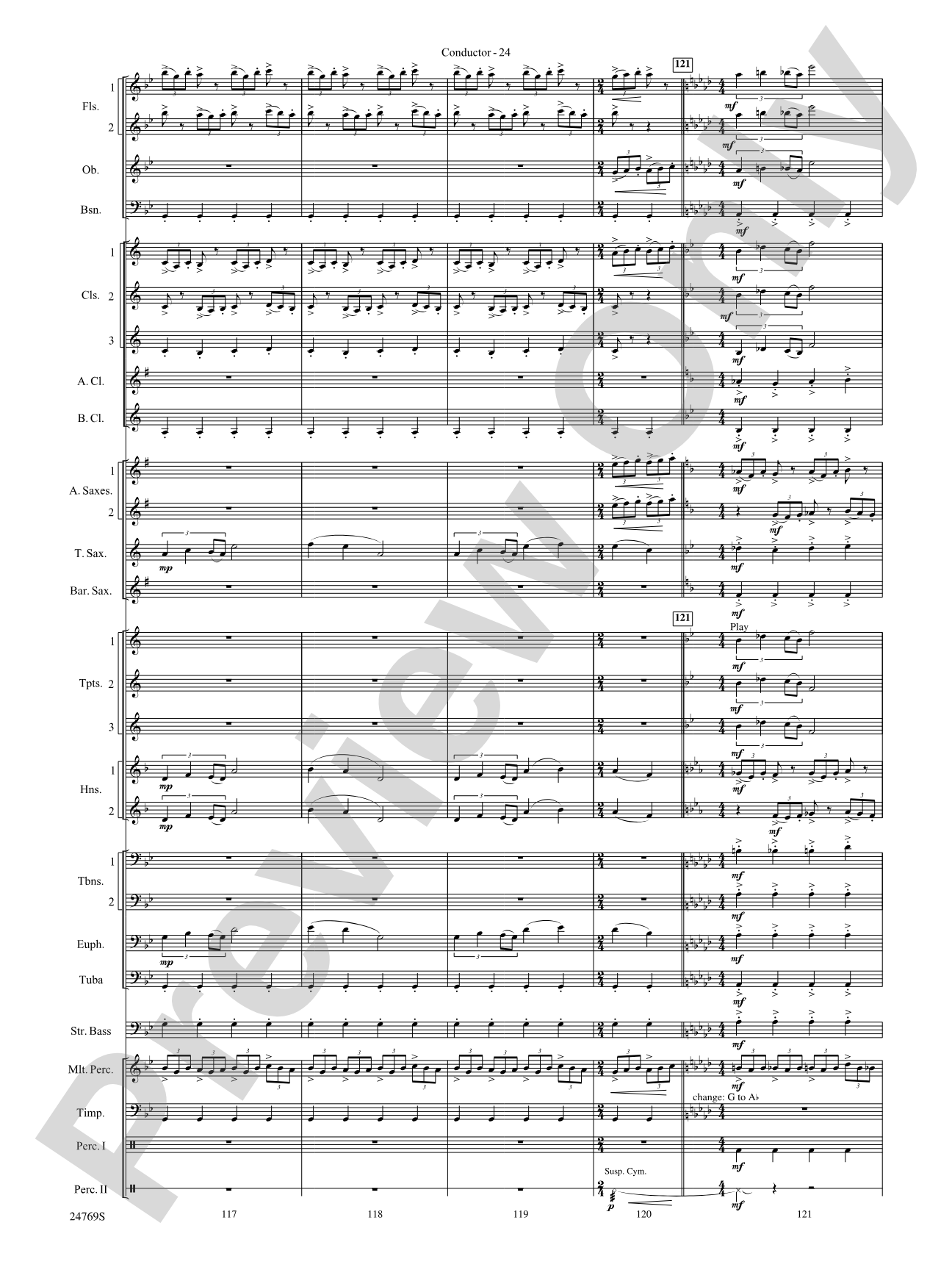 Silver Winds: Concert Band Conductor Score & Parts