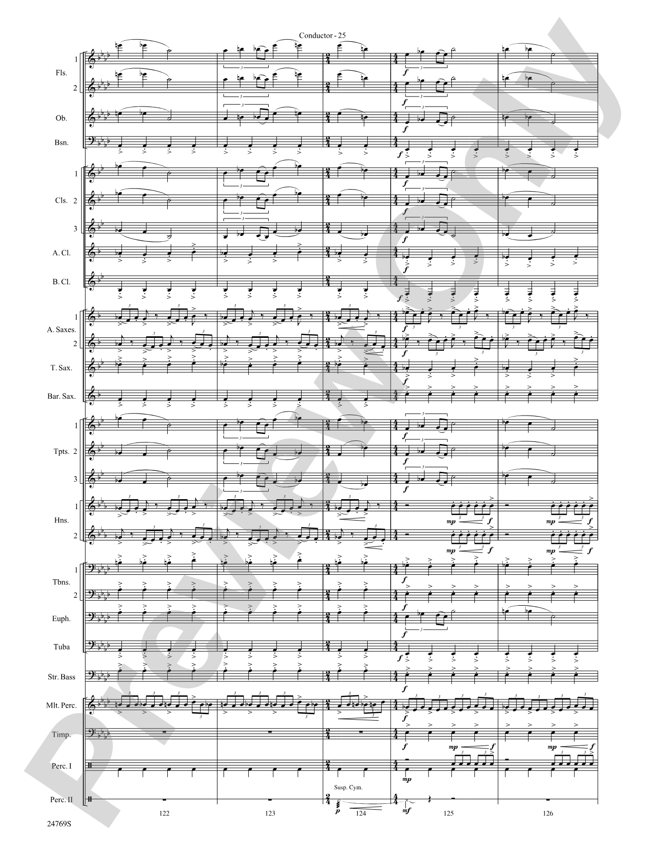 Silver Winds: Concert Band Conductor Score & Parts