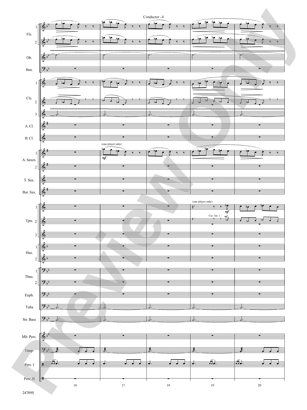 Silver Winds: Concert Band Conductor Score & Parts
