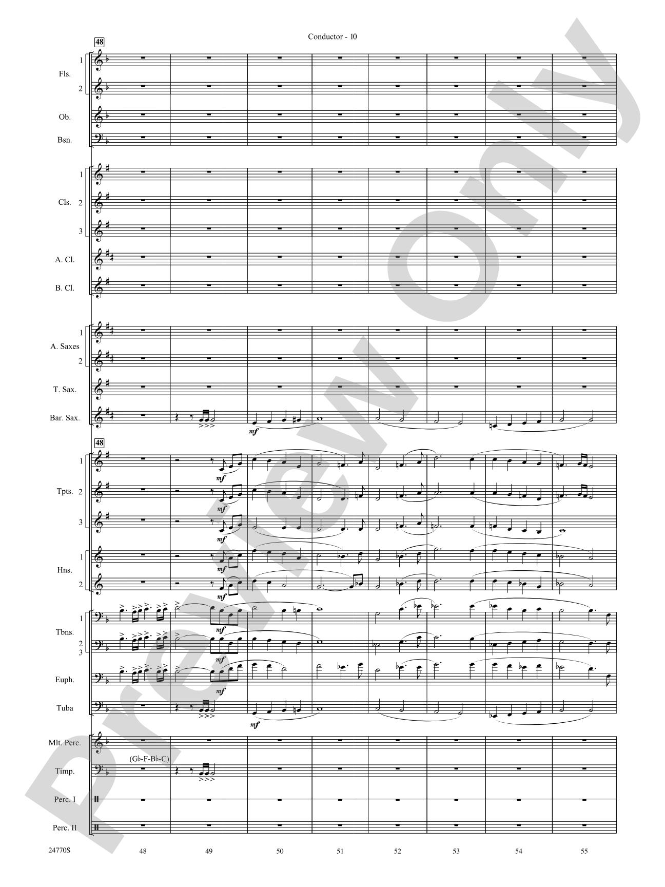 Flourish for a Celebration: Concert Band Conductor Score & Parts