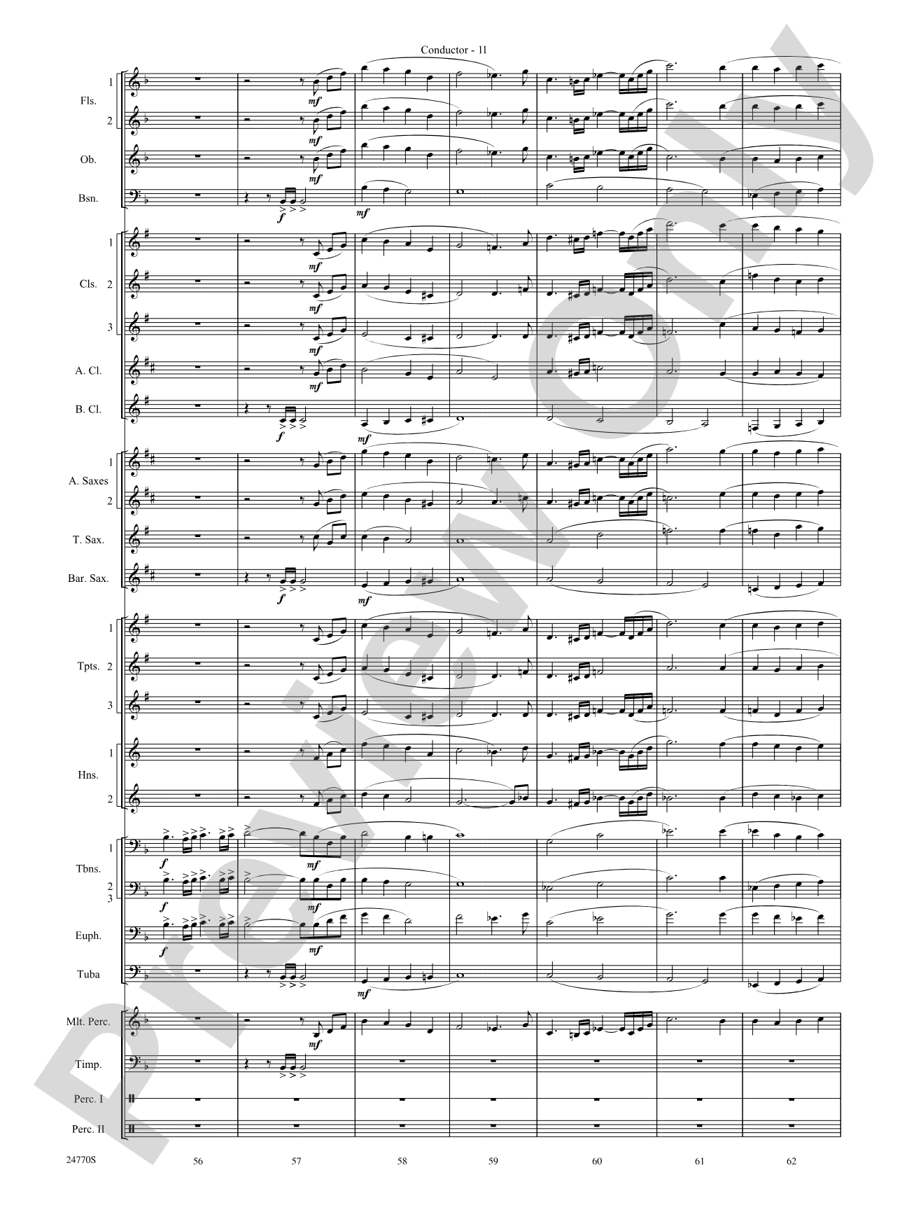 Flourish for a Celebration: Concert Band Conductor Score & Parts