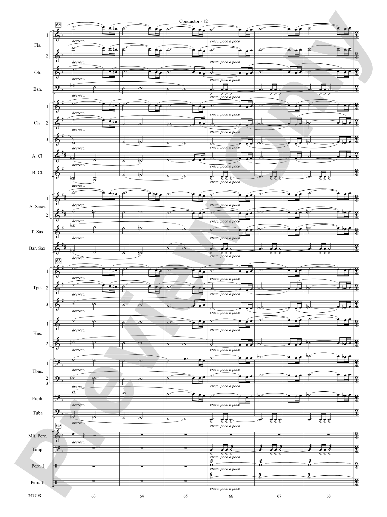 Flourish for a Celebration: Concert Band Conductor Score & Parts
