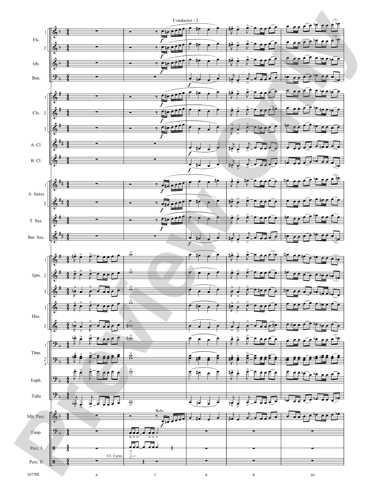 Flourish for a Celebration: Concert Band Conductor Score & Parts