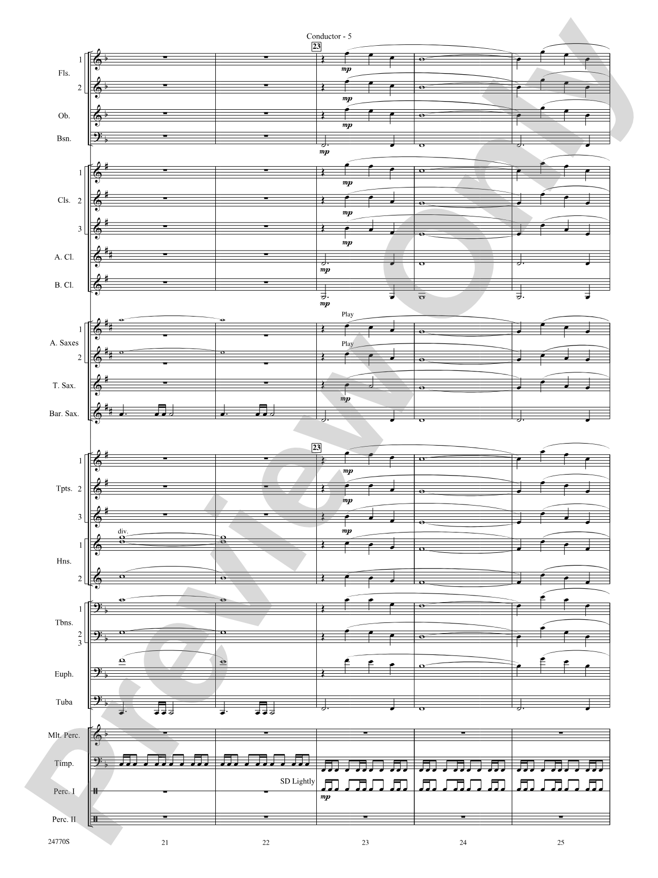 Flourish for a Celebration: Concert Band Conductor Score & Parts