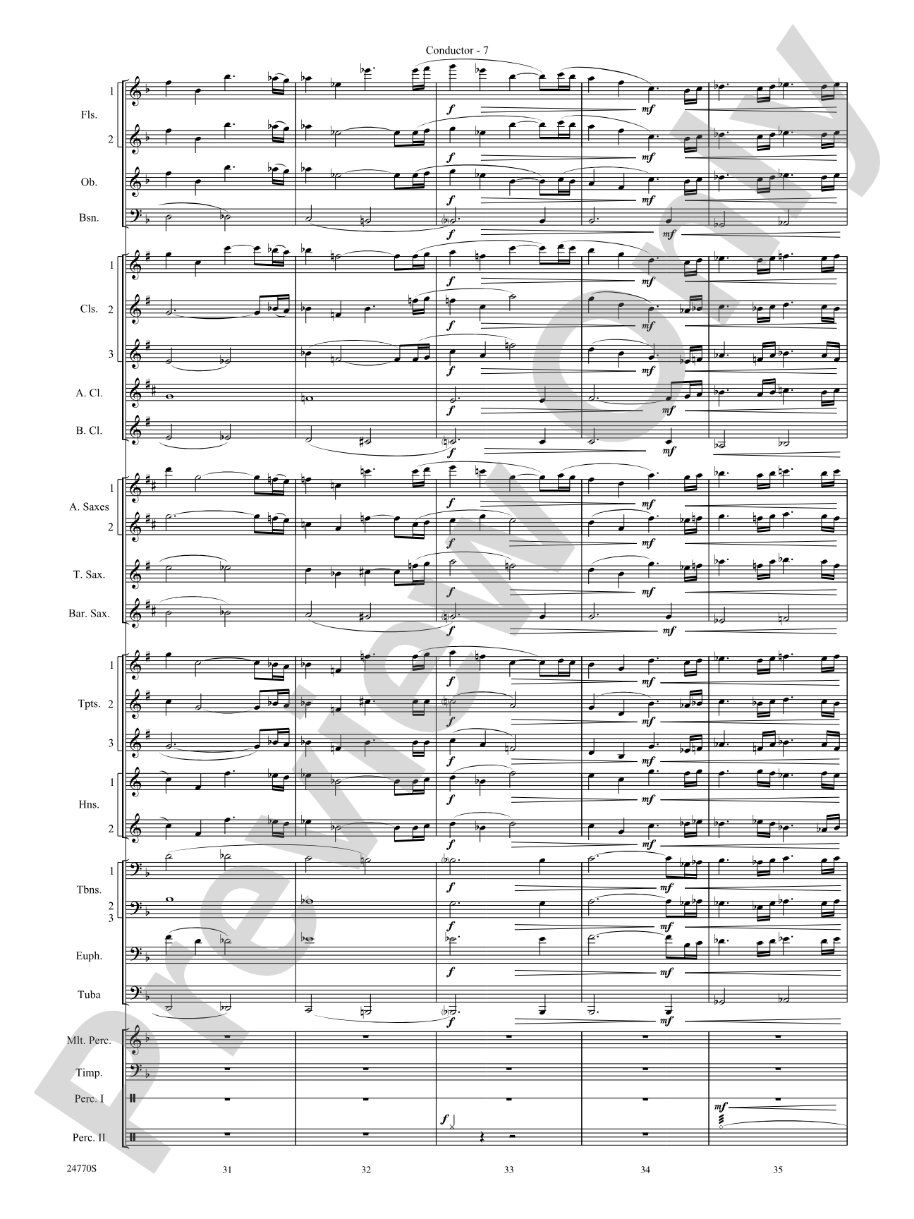 Flourish for a Celebration: Concert Band Conductor Score & Parts