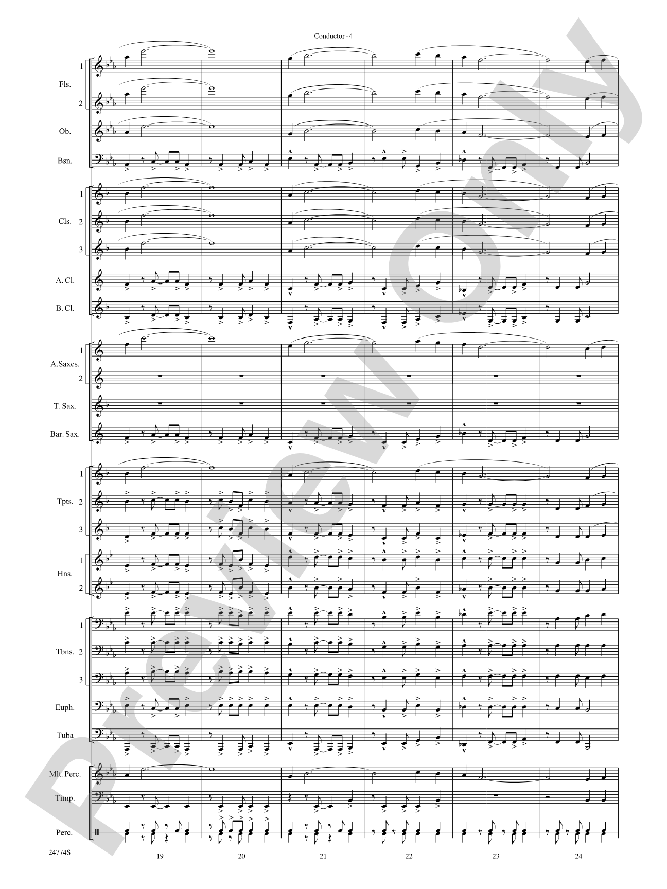 The Magnificent Seven: Concert Band Conductor Score & Parts