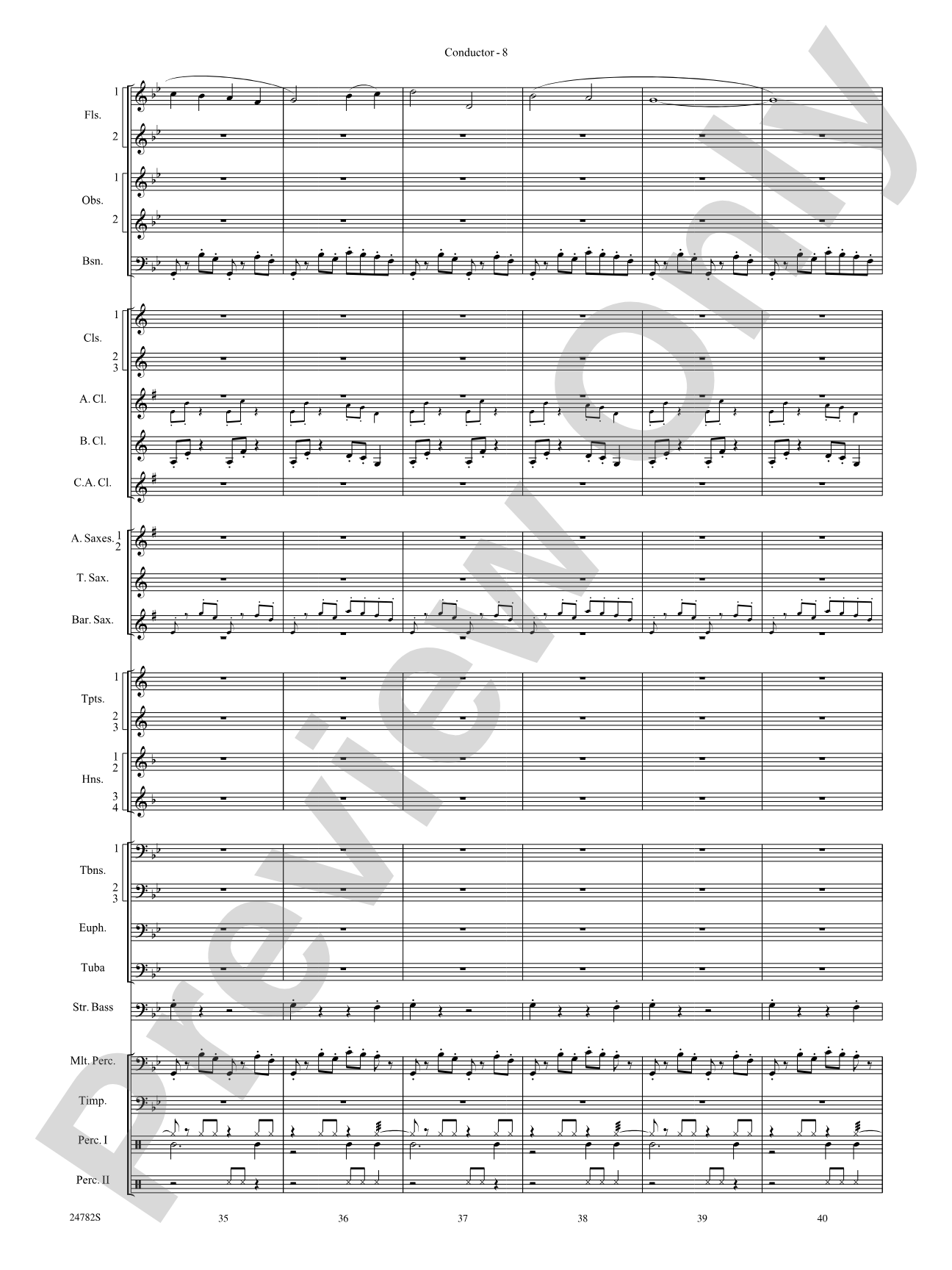 Buffalo Dances: Concert Band Conductor Score & Parts
