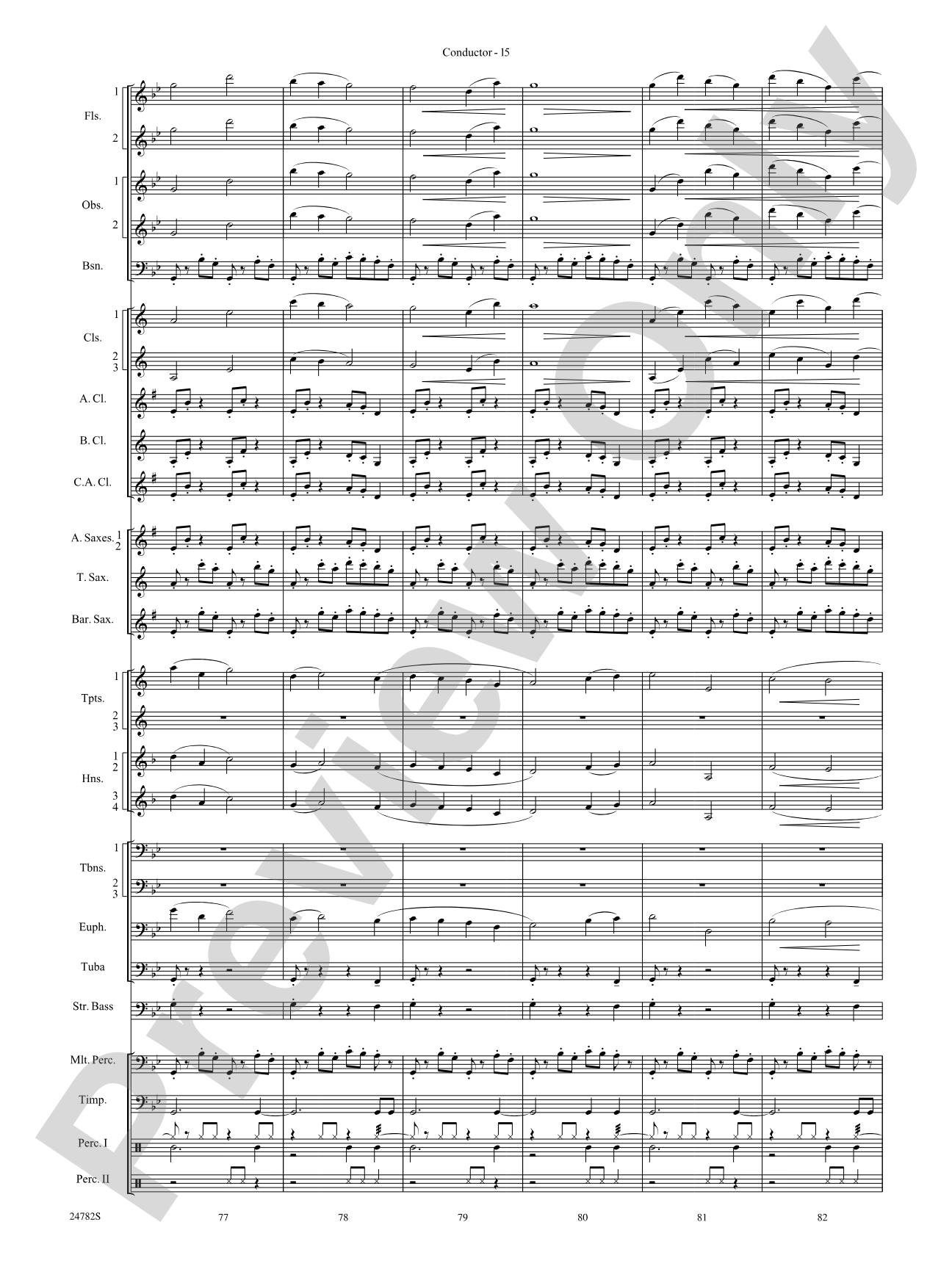 Buffalo Dances: Concert Band Conductor Score & Parts