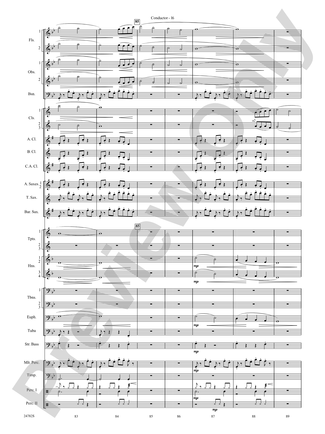 Buffalo Dances: Concert Band Conductor Score & Parts