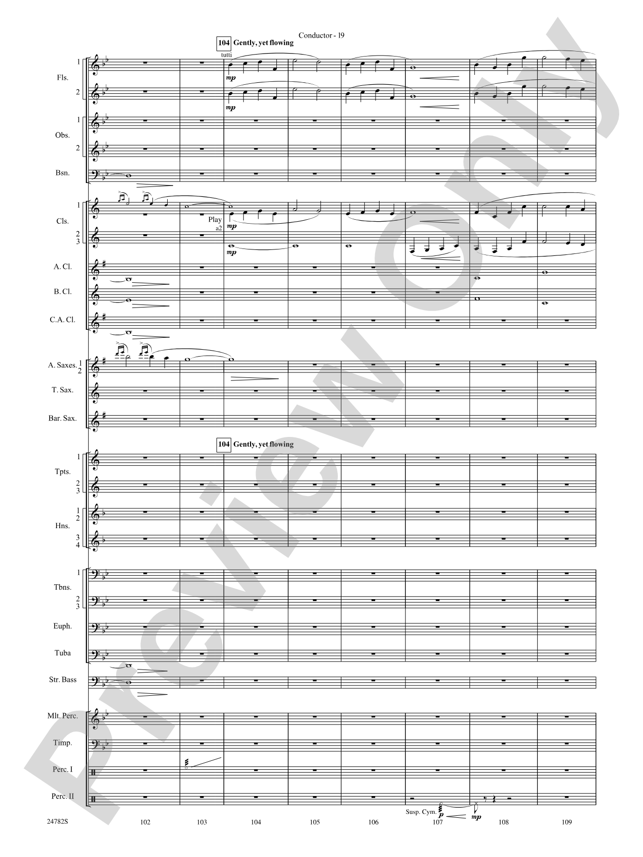 Buffalo Dances: Concert Band Conductor Score & Parts
