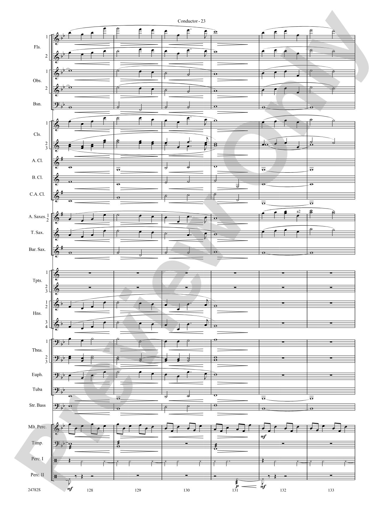 Buffalo Dances: Concert Band Conductor Score & Parts