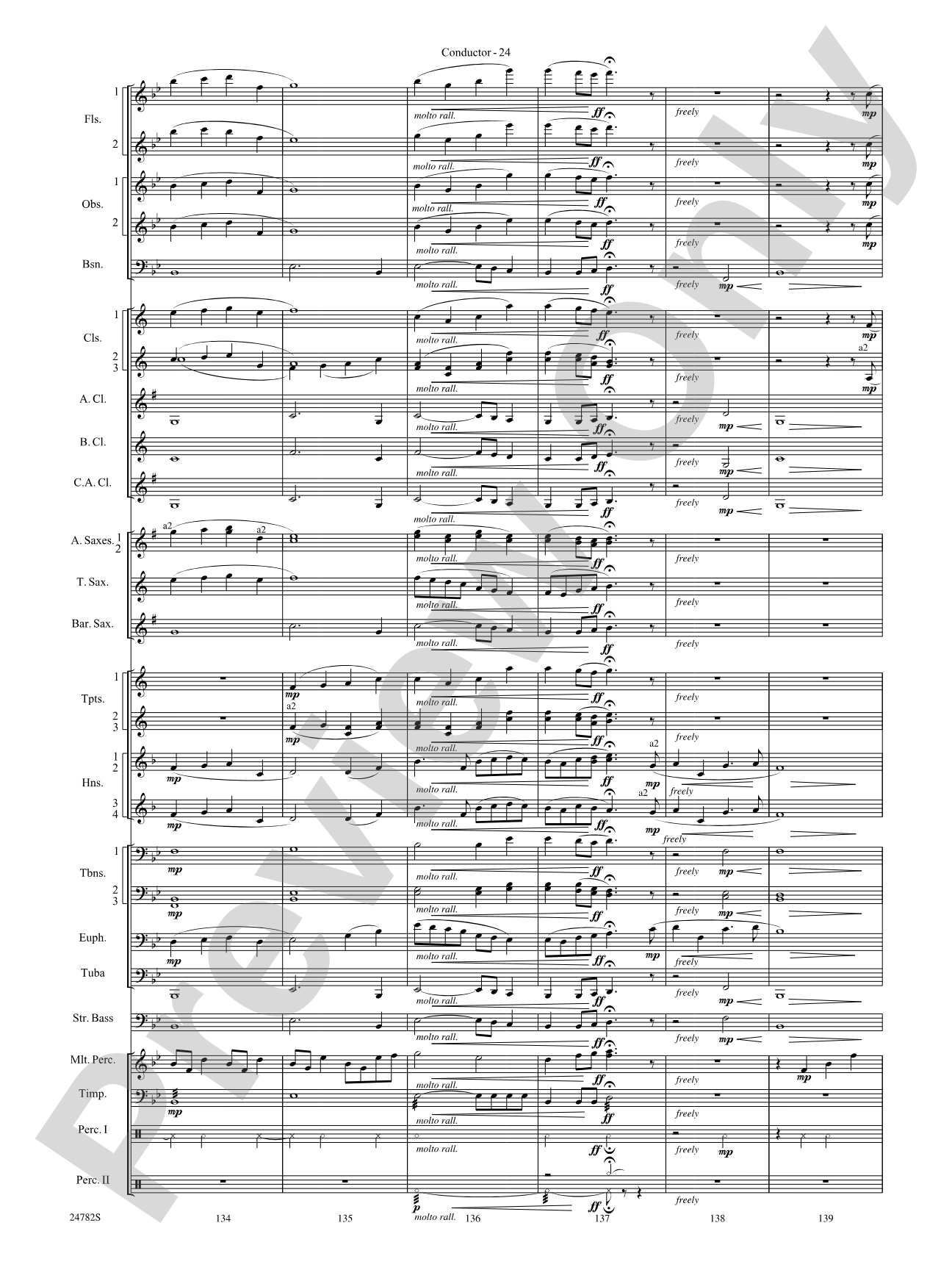 Buffalo Dances: Concert Band Conductor Score & Parts