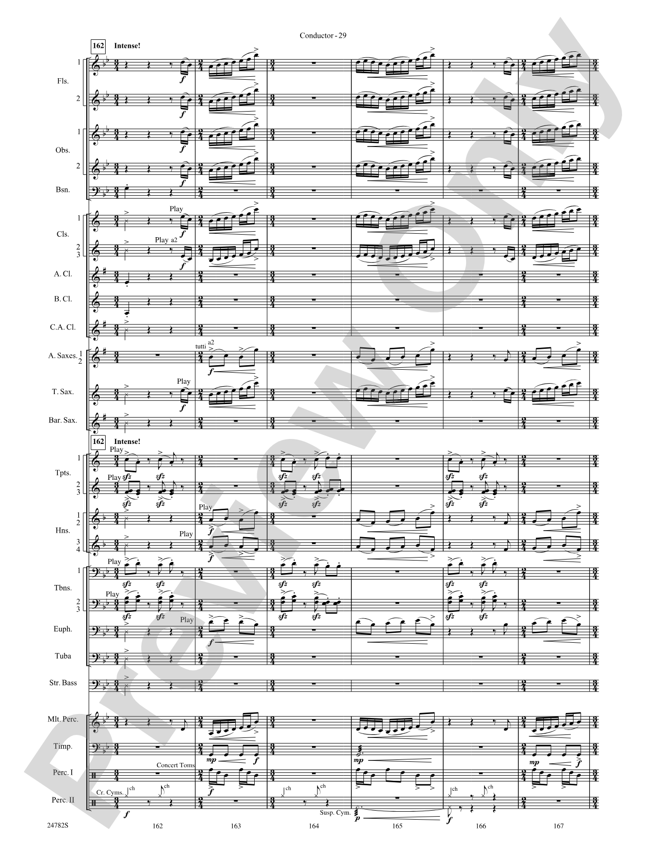Buffalo Dances: Concert Band Conductor Score & Parts