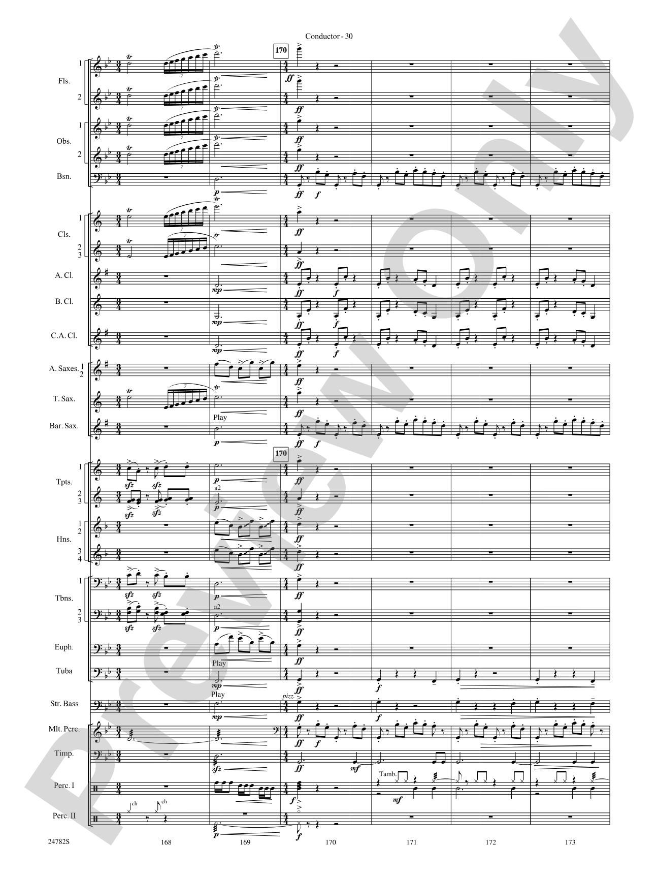 Buffalo Dances: Concert Band Conductor Score & Parts