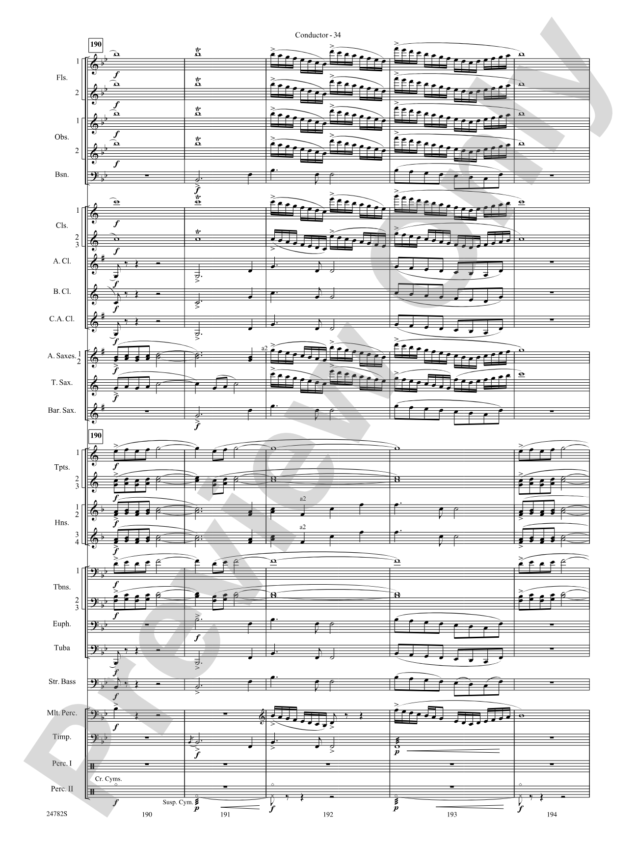 Buffalo Dances: Concert Band Conductor Score & Parts
