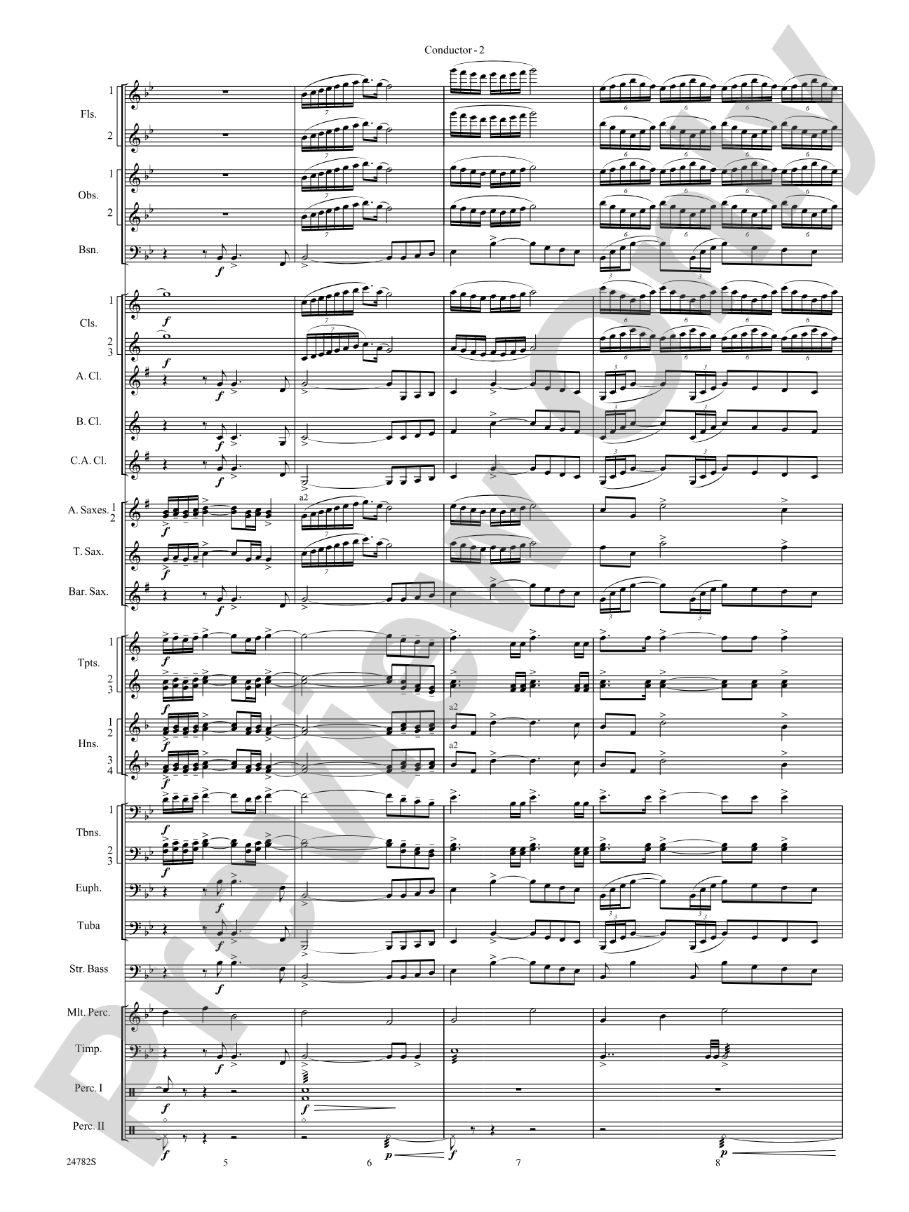 Buffalo Dances: Concert Band Conductor Score & Parts
