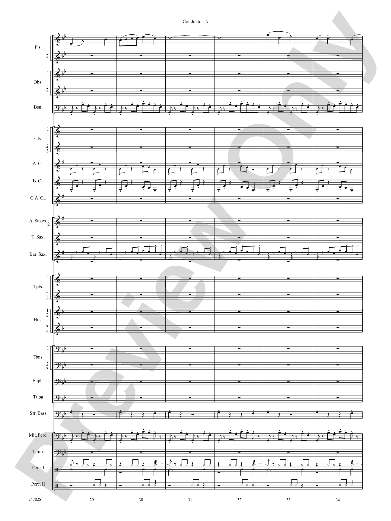 Buffalo Dances: Concert Band Conductor Score & Parts