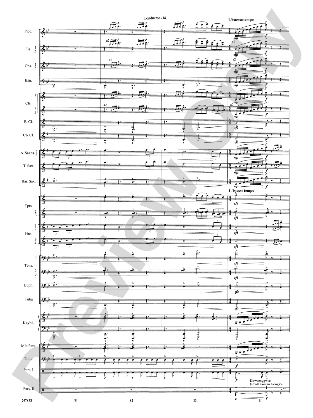 Rising Dragons: Concert Band Conductor Score & Parts