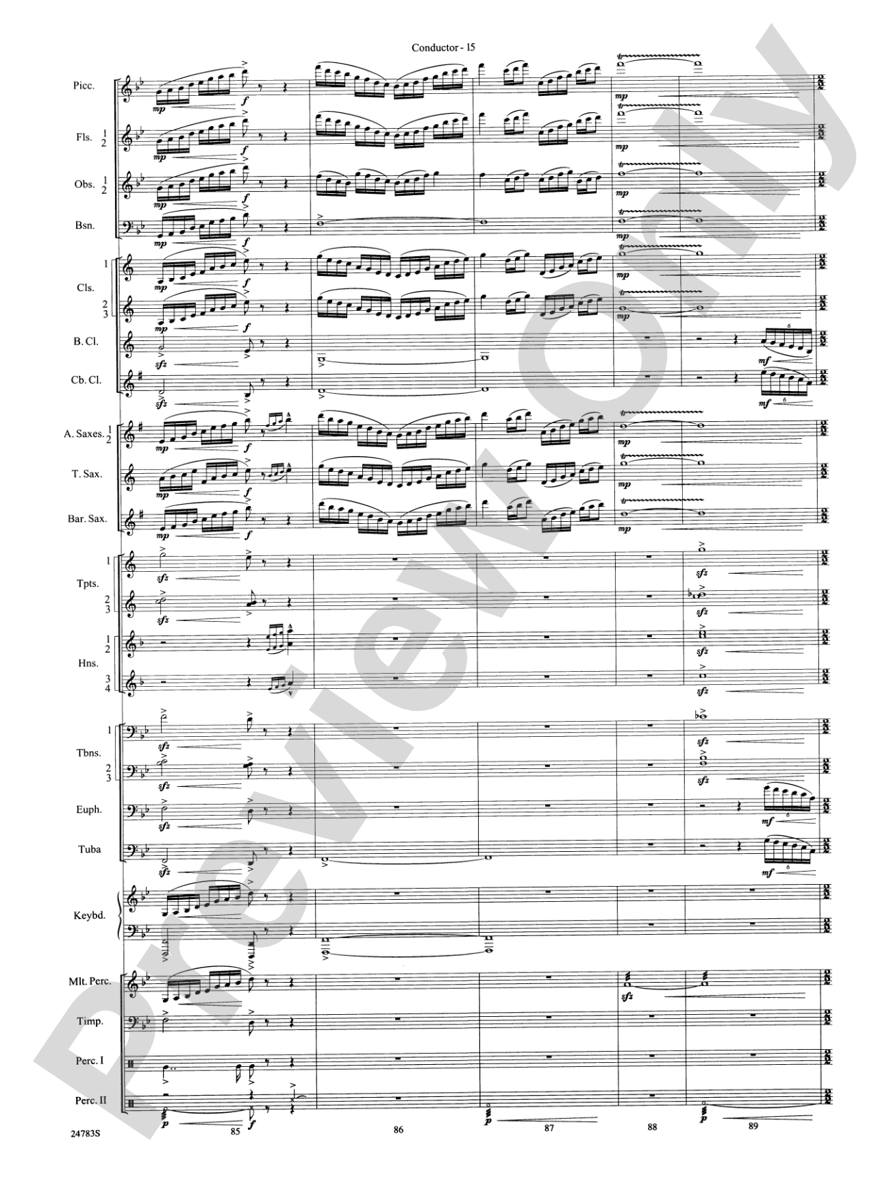 Rising Dragons: Concert Band Conductor Score & Parts