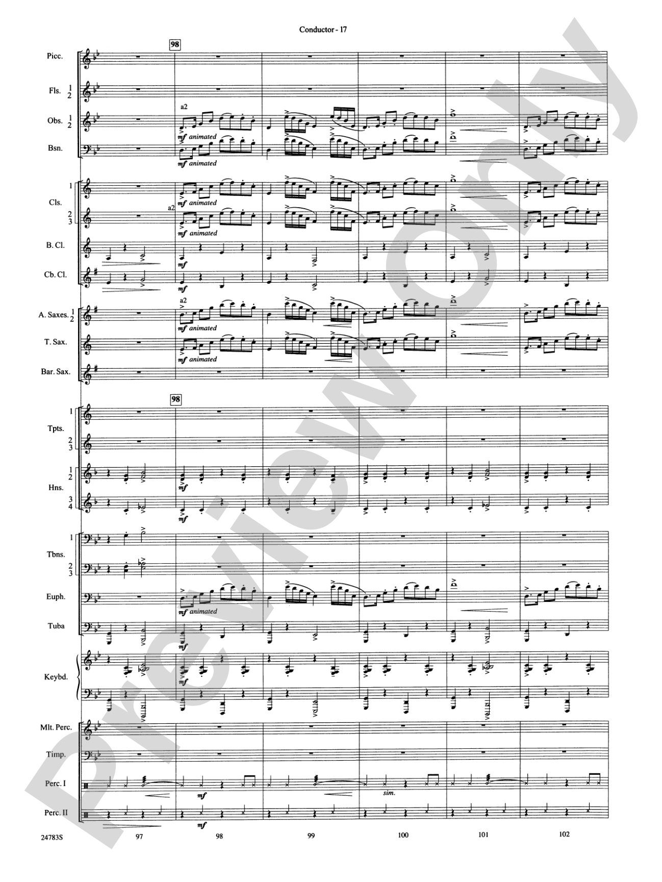 Rising Dragons: Concert Band Conductor Score & Parts