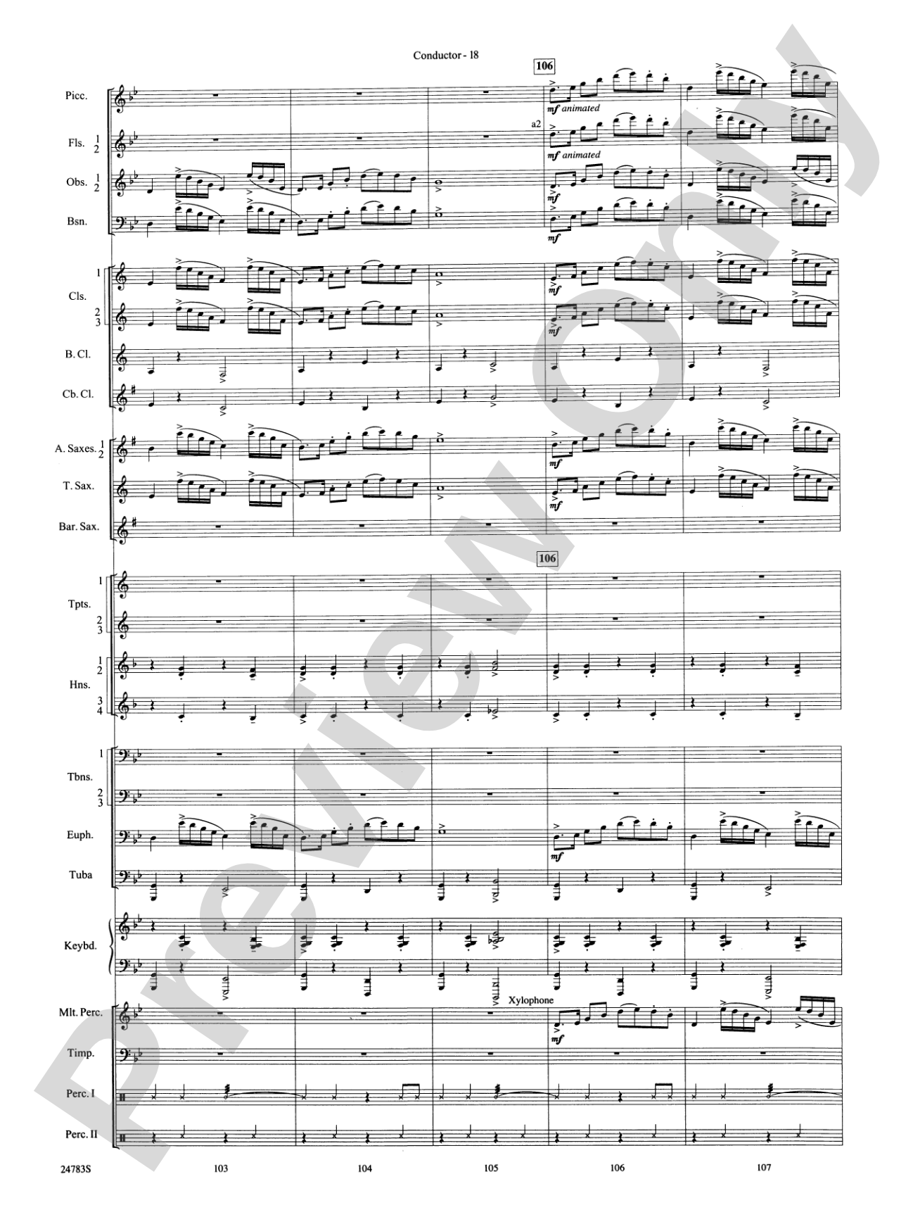 Rising Dragons: Concert Band Conductor Score & Parts