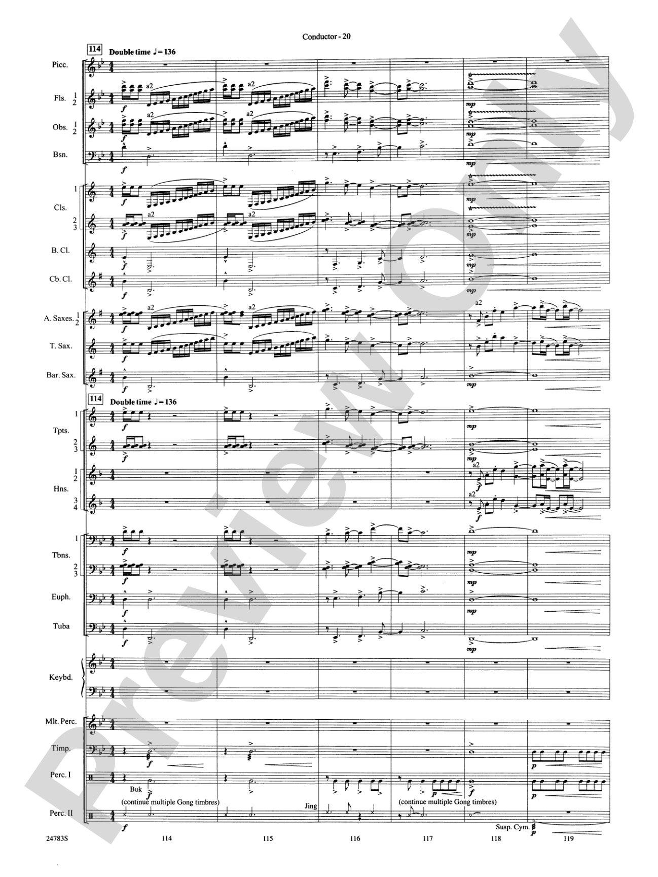 Rising Dragons: Concert Band Conductor Score & Parts
