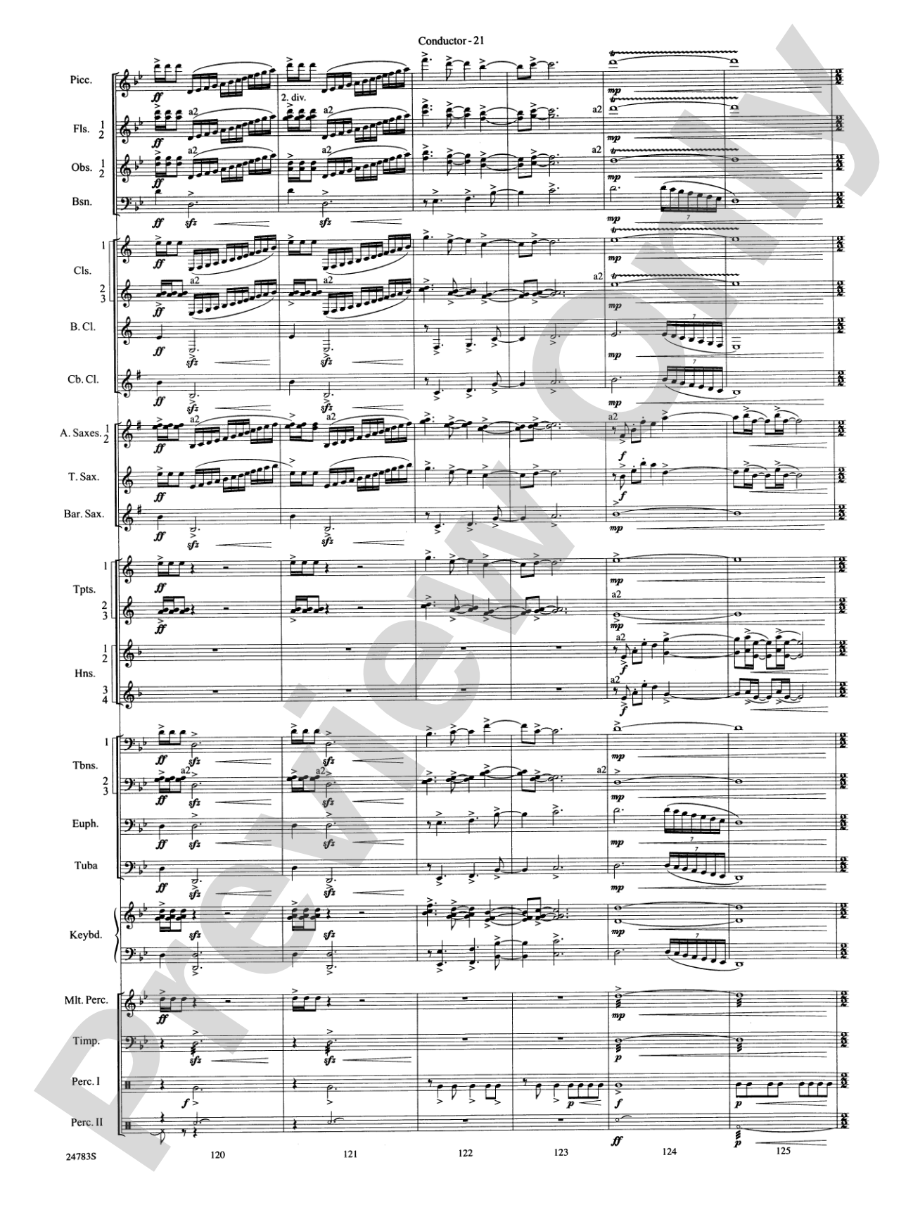Rising Dragons: Concert Band Conductor Score & Parts