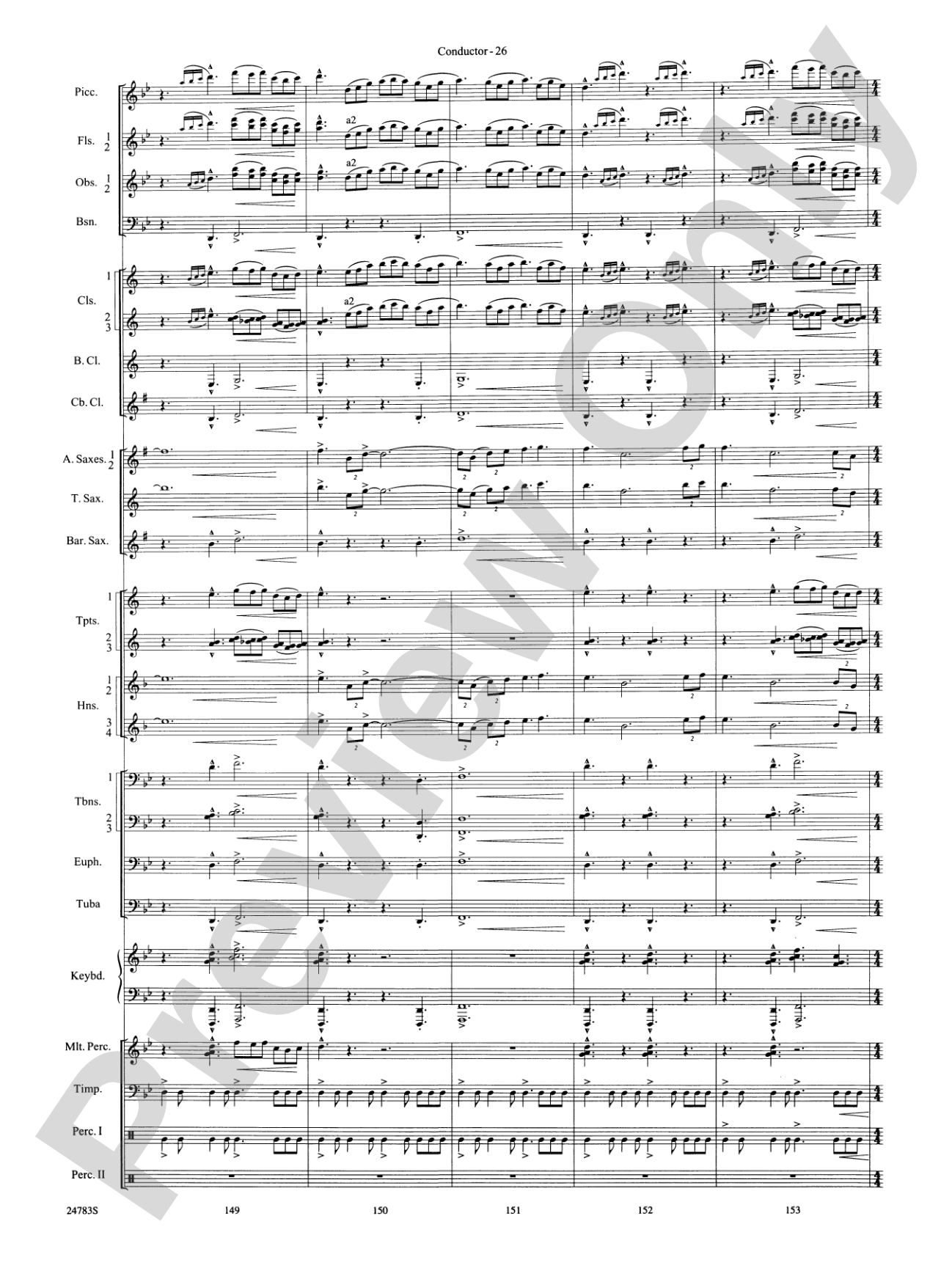 Rising Dragons: Concert Band Conductor Score & Parts