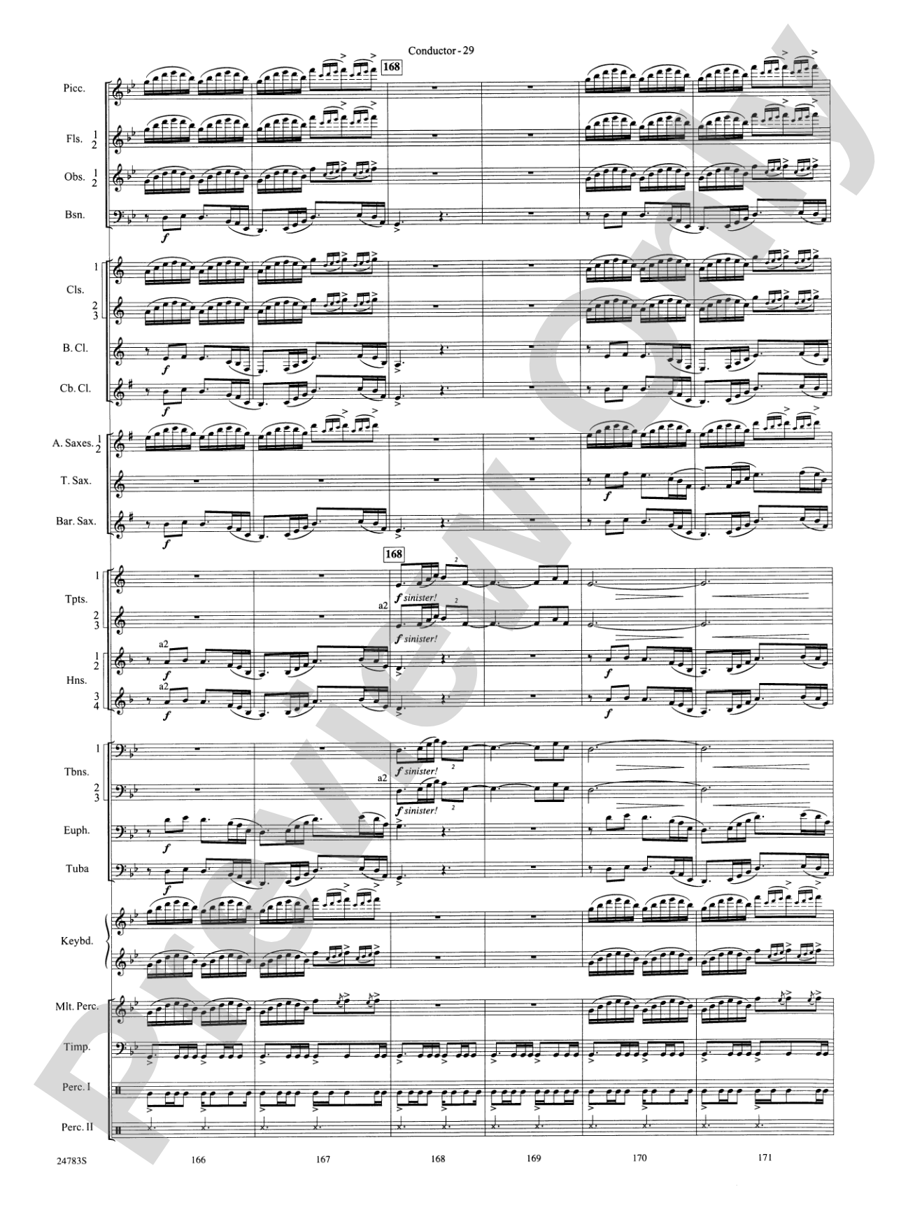 Rising Dragons: Concert Band Conductor Score & Parts