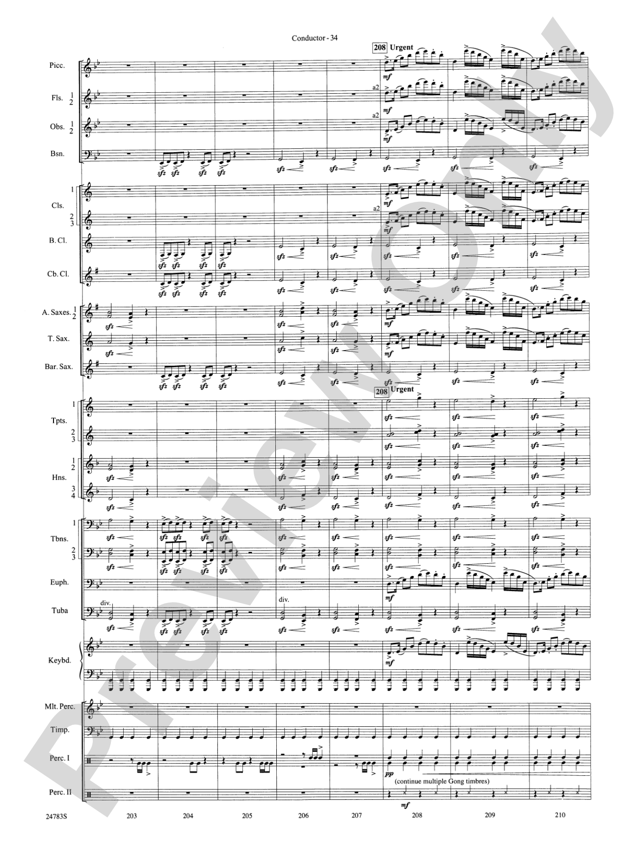 Rising Dragons: Concert Band Conductor Score & Parts