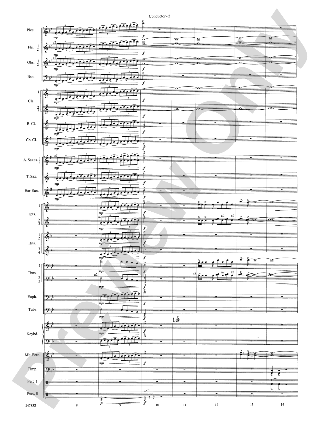 Rising Dragons: Concert Band Conductor Score & Parts