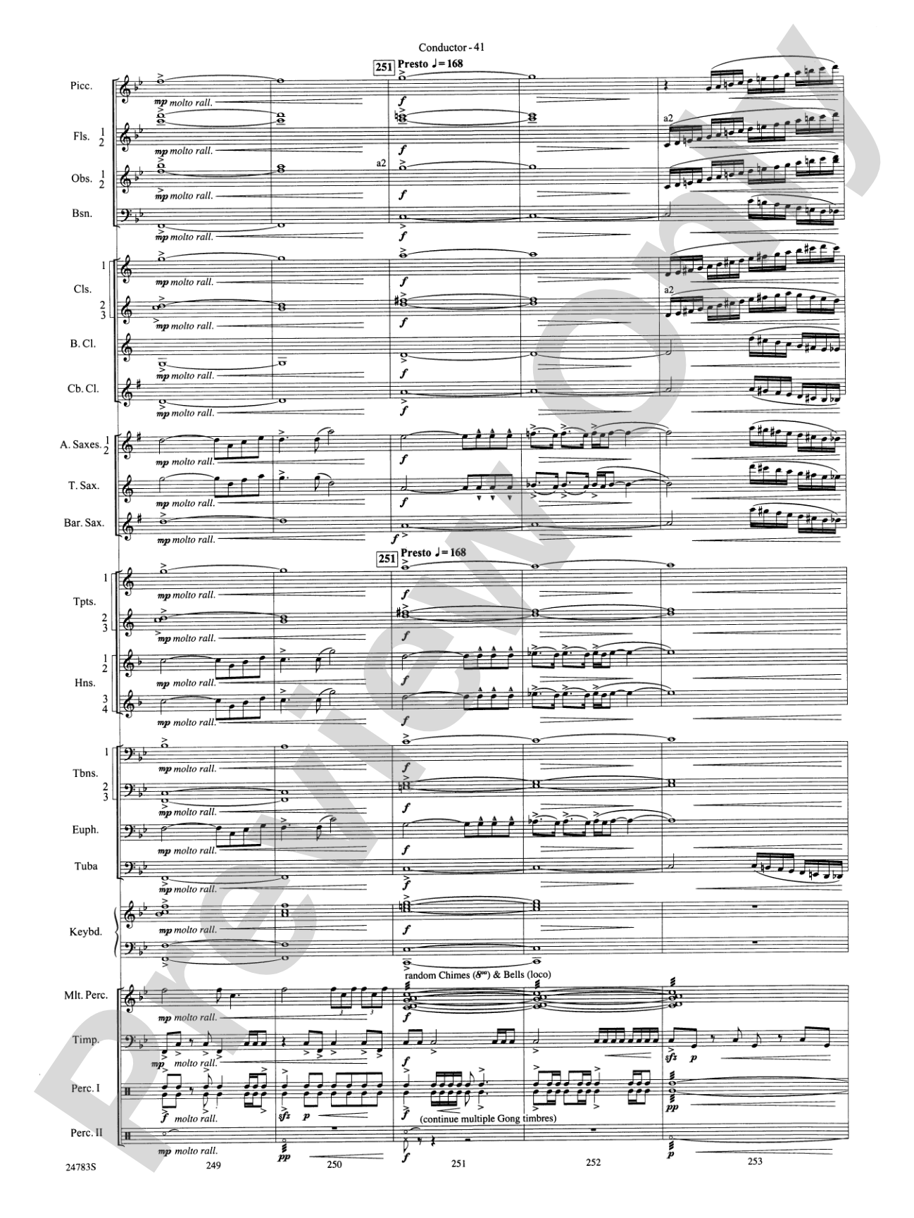 Rising Dragons: Concert Band Conductor Score & Parts