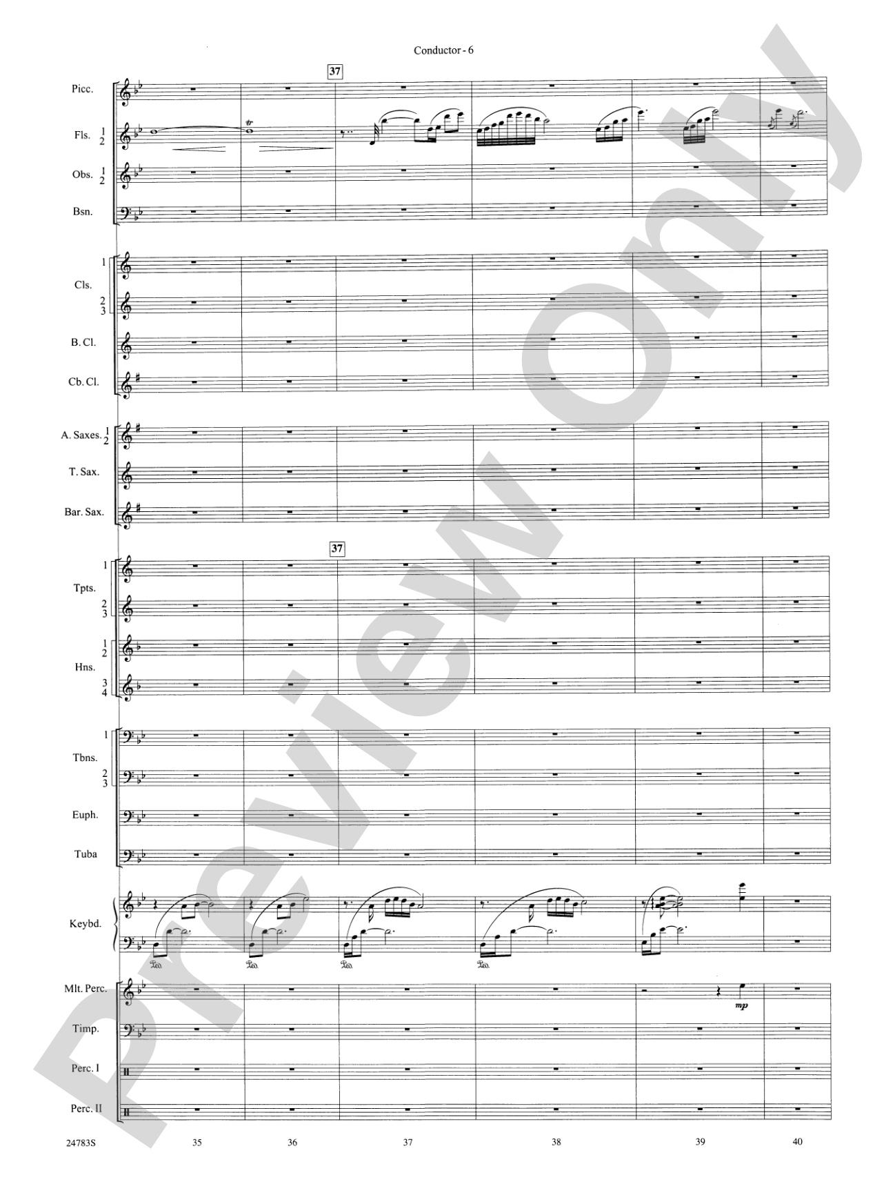 Rising Dragons: Concert Band Conductor Score & Parts