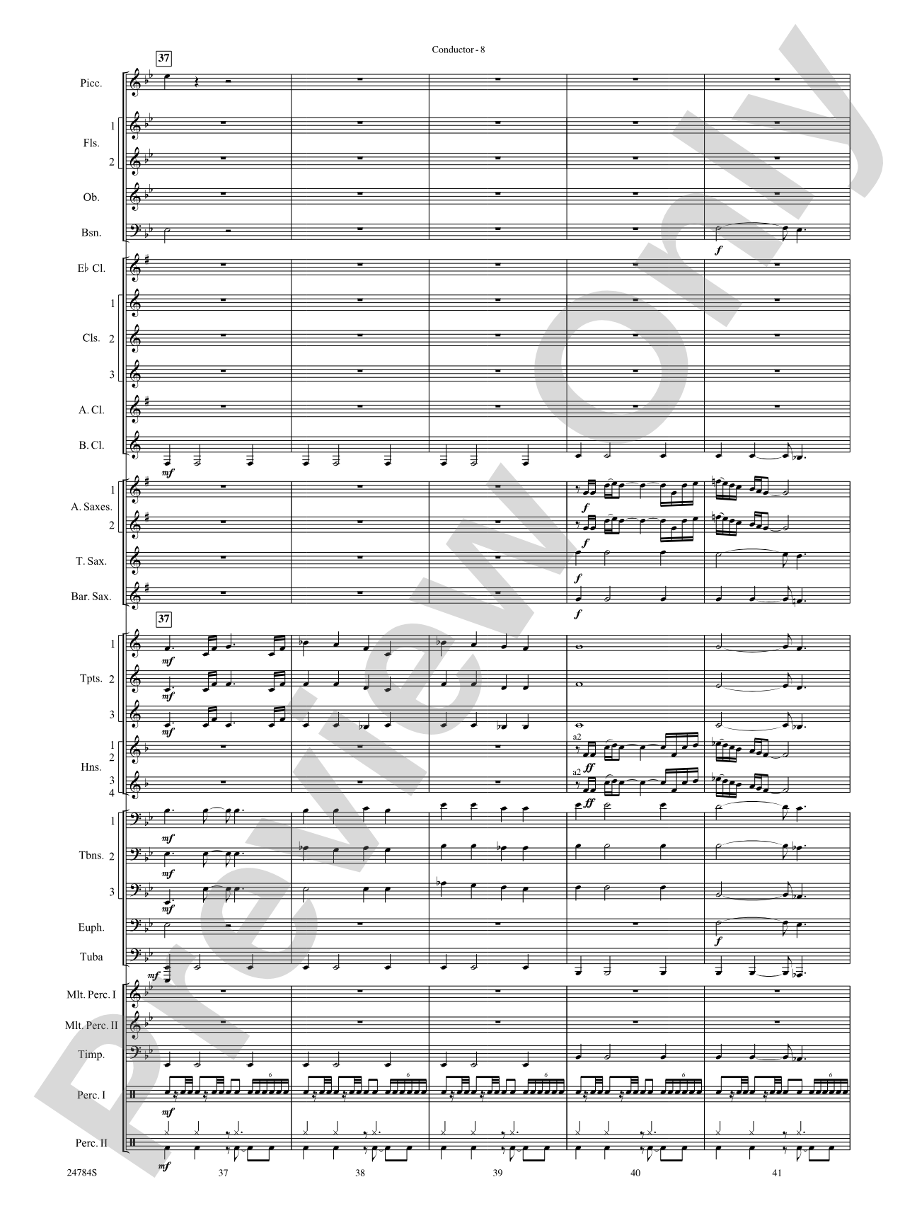 Heritage: Concert Band Conductor Score & Parts