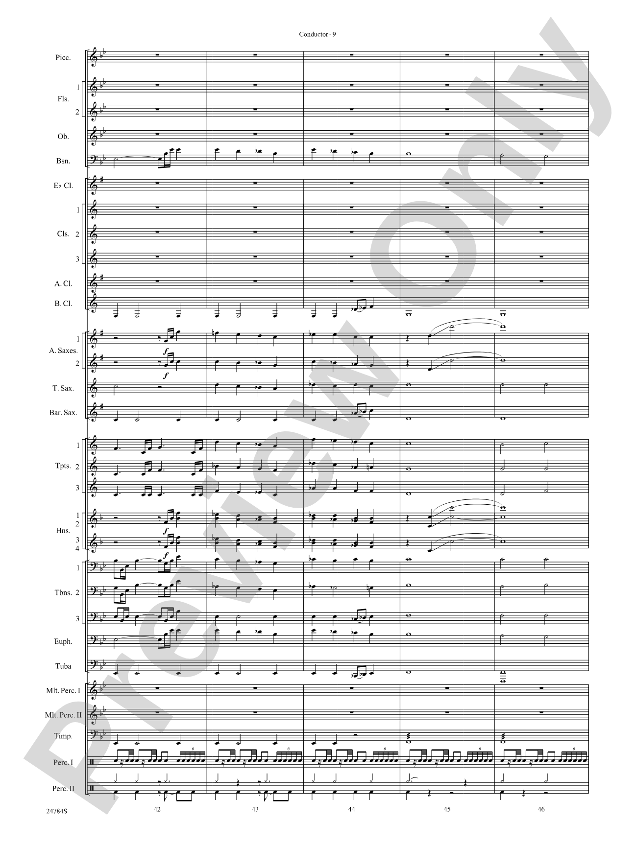 Heritage: Concert Band Conductor Score & Parts