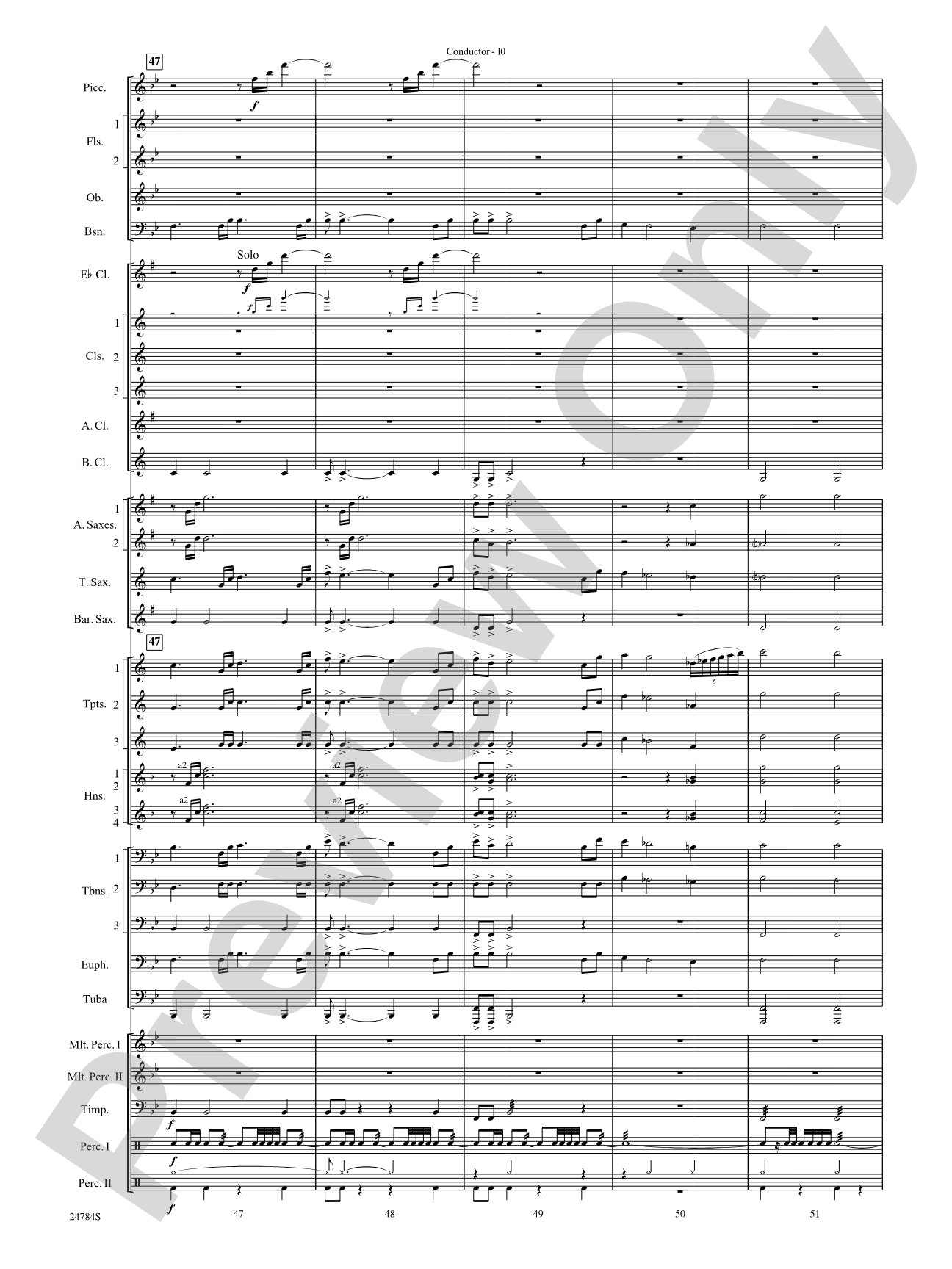 Heritage: Concert Band Conductor Score & Parts