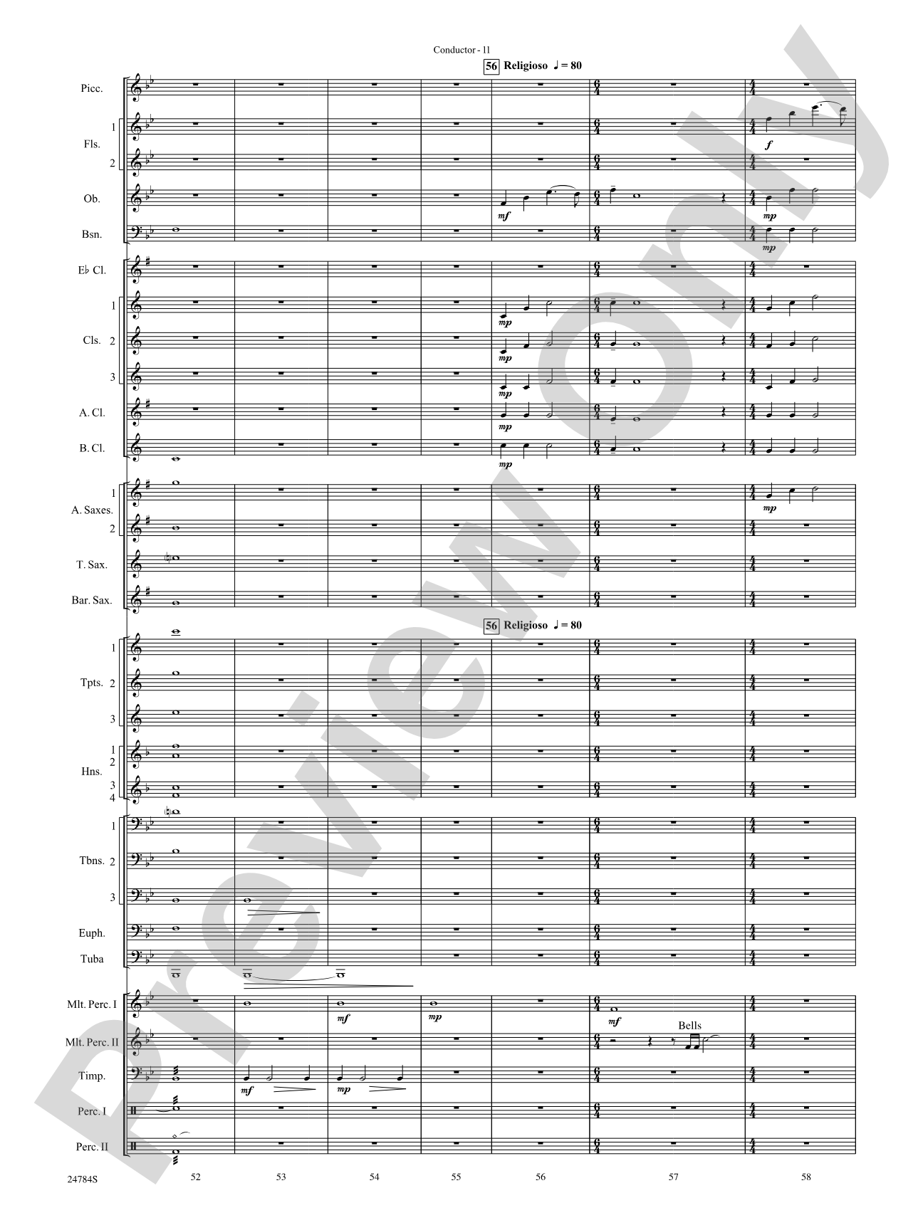 Heritage: Concert Band Conductor Score & Parts
