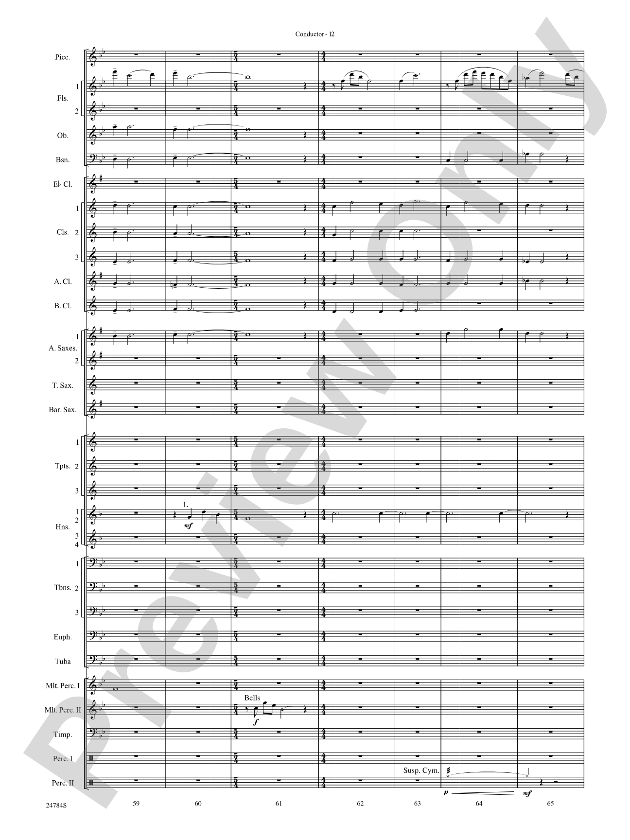 Heritage: Concert Band Conductor Score & Parts