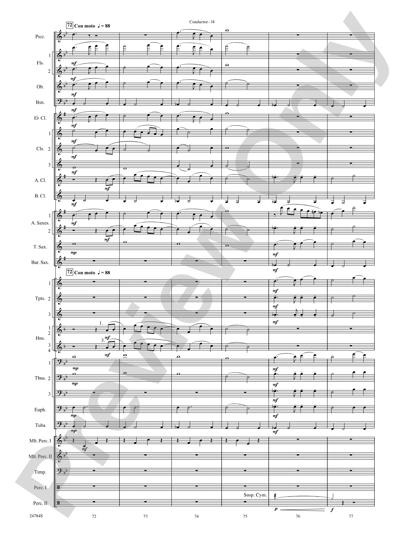 Heritage: Concert Band Conductor Score & Parts