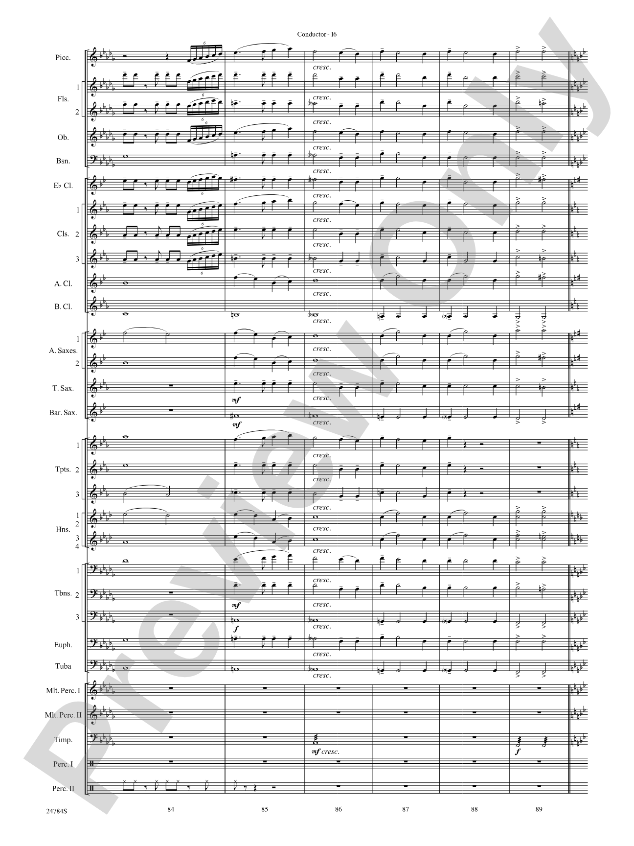 Heritage: Concert Band Conductor Score & Parts