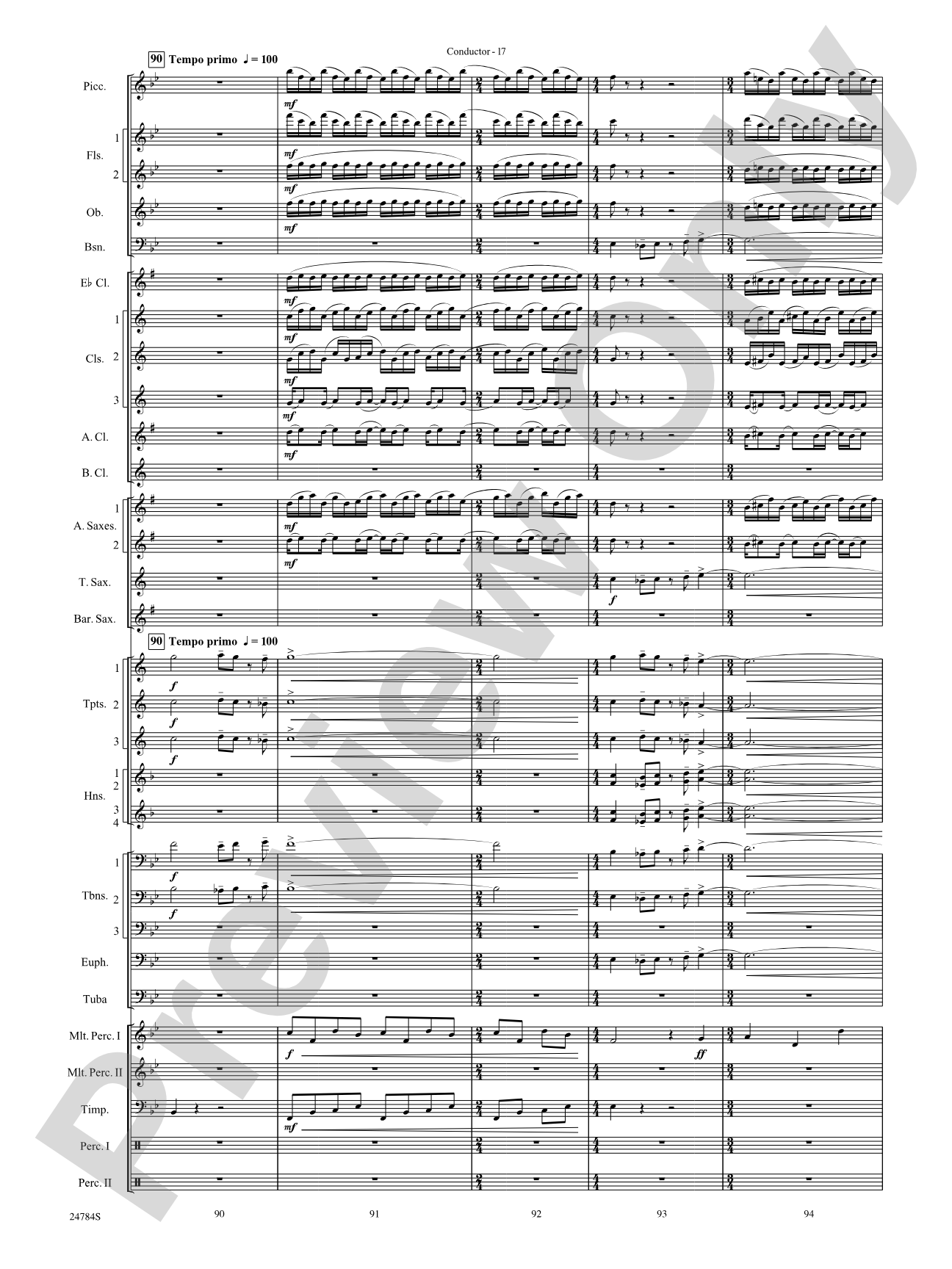 Heritage: Concert Band Conductor Score & Parts