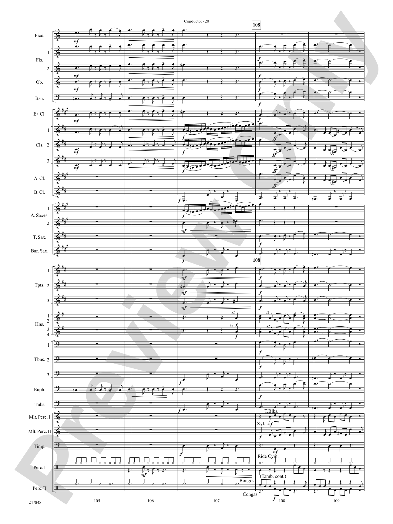 Heritage: Concert Band Conductor Score & Parts