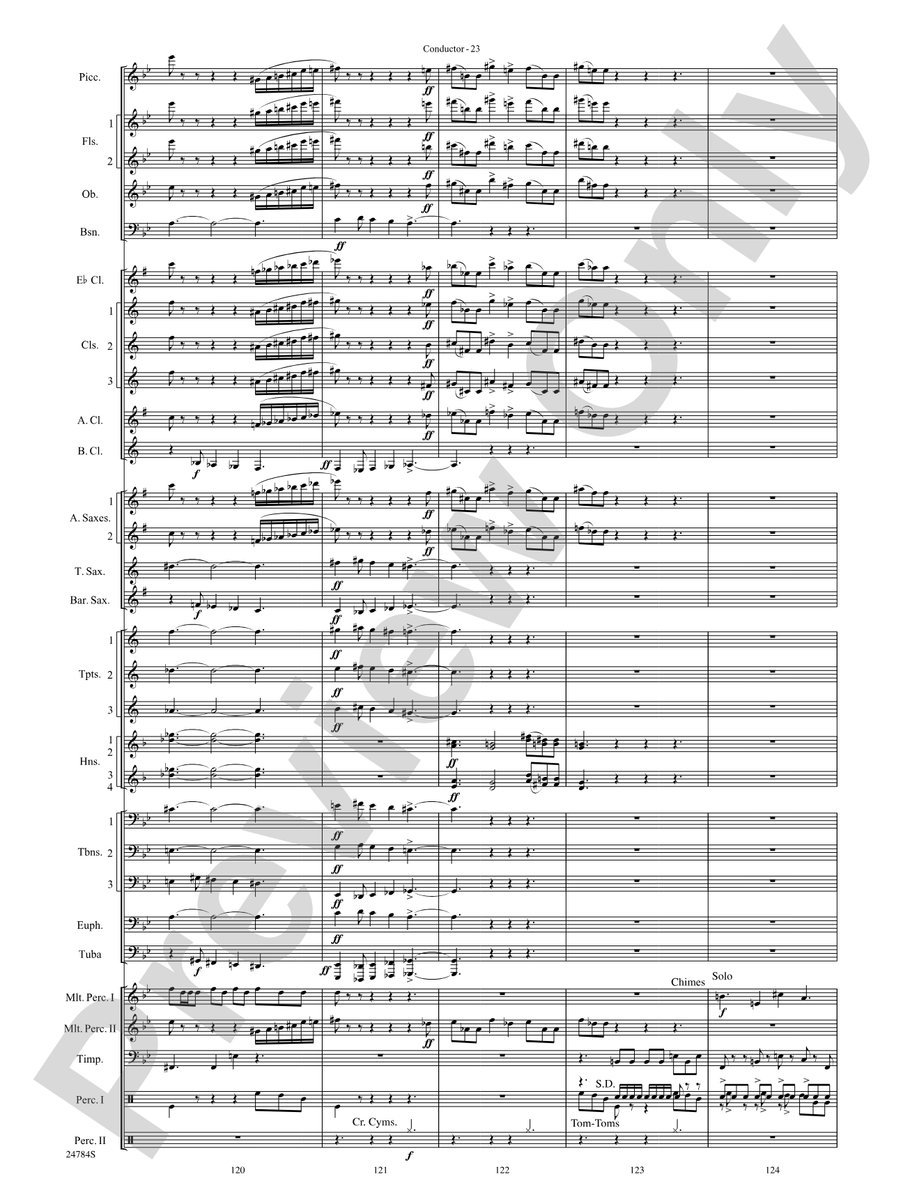 Heritage: Concert Band Conductor Score & Parts