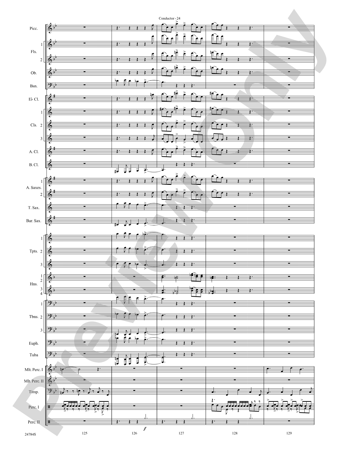Heritage: Concert Band Conductor Score & Parts