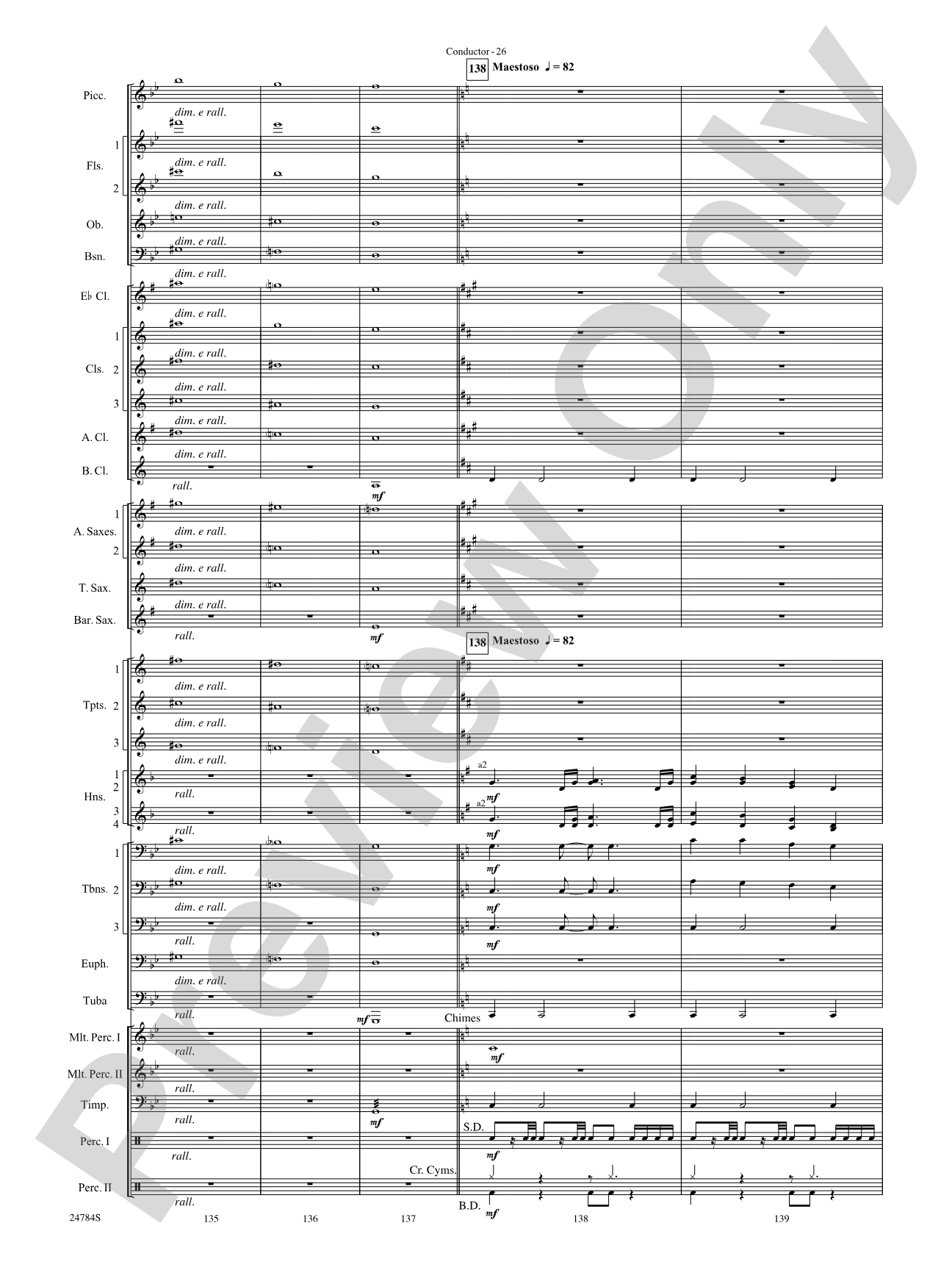 Heritage: Concert Band Conductor Score & Parts