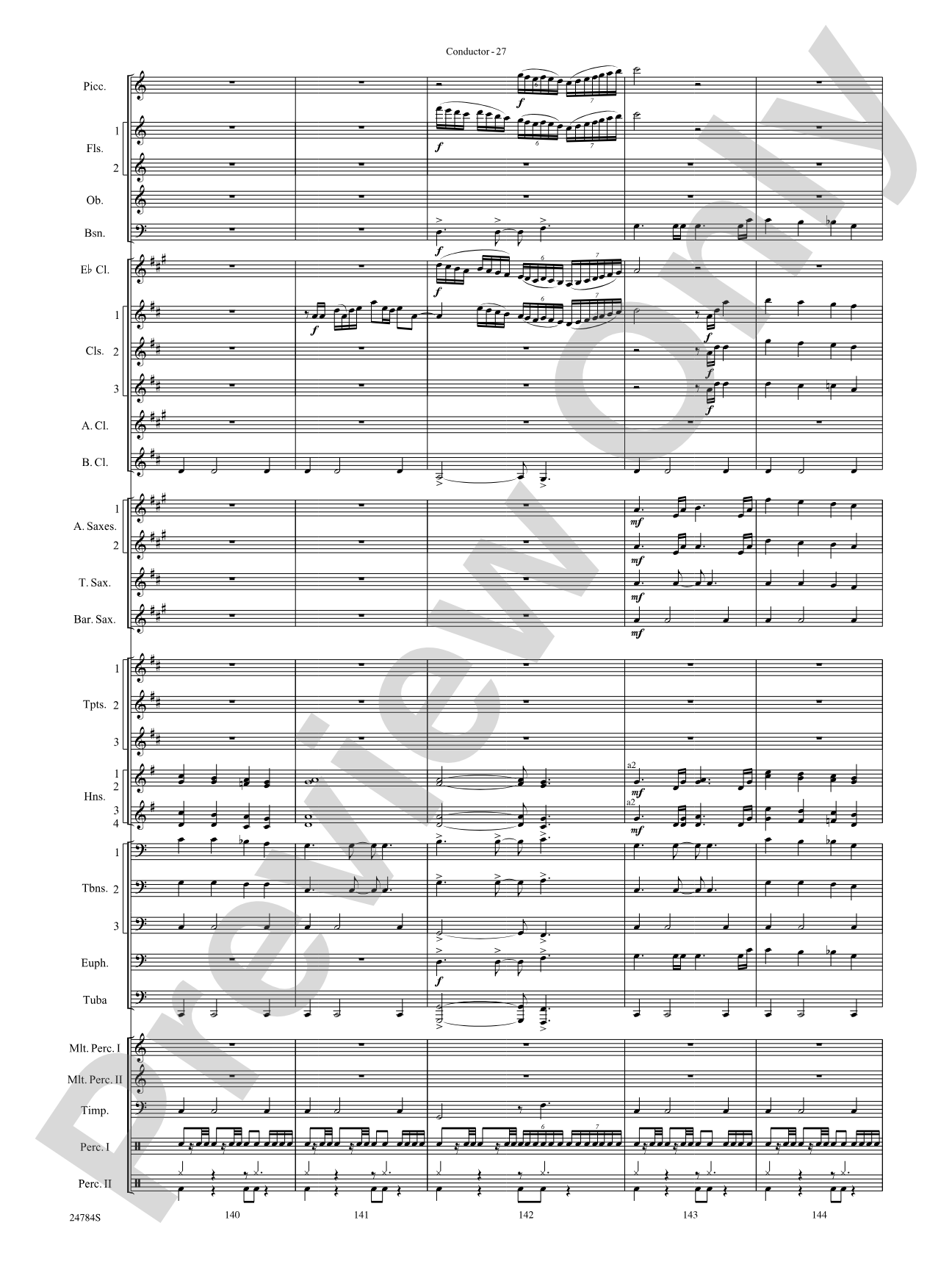 Heritage: Concert Band Conductor Score & Parts