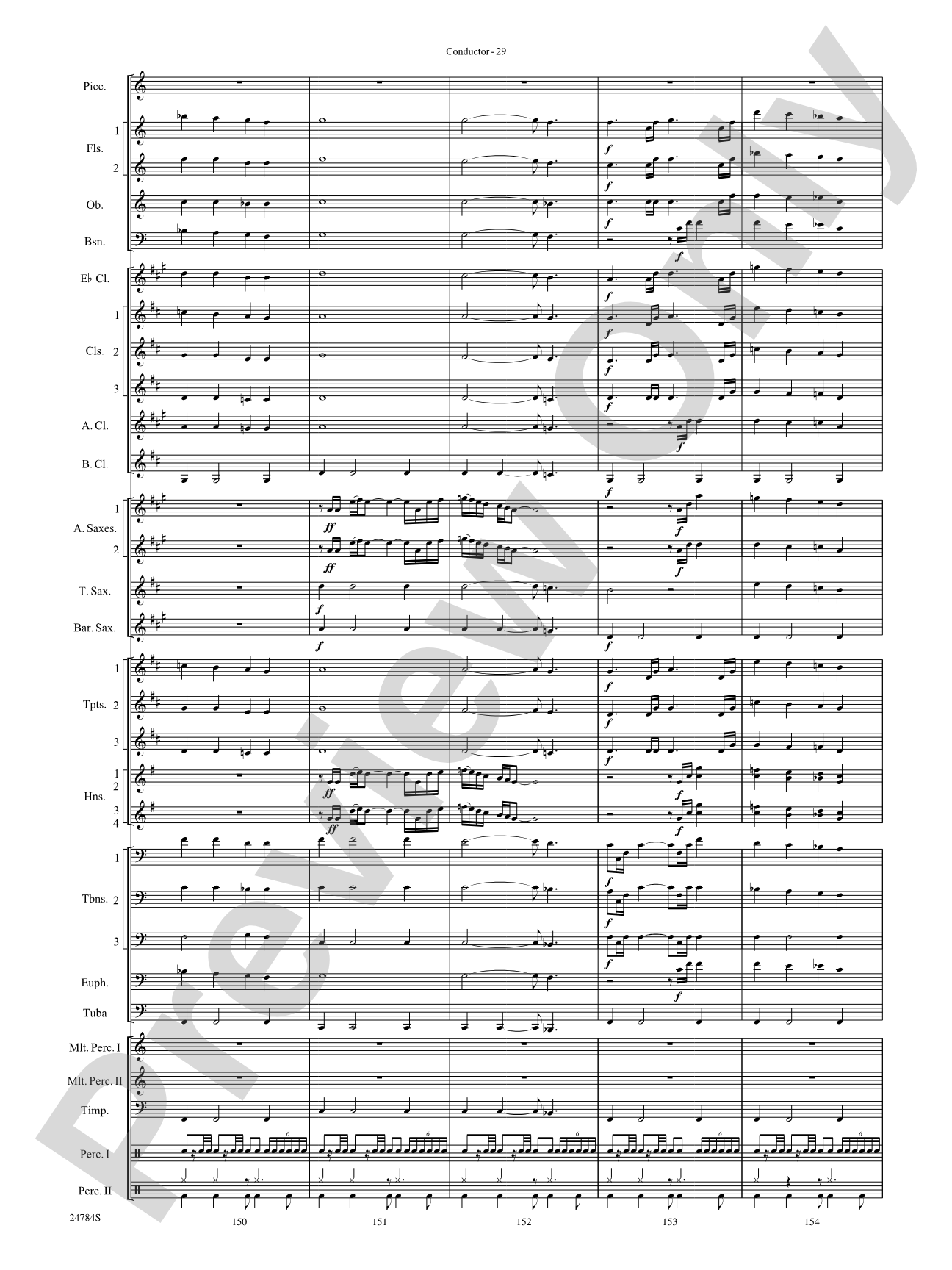 Heritage: Concert Band Conductor Score & Parts